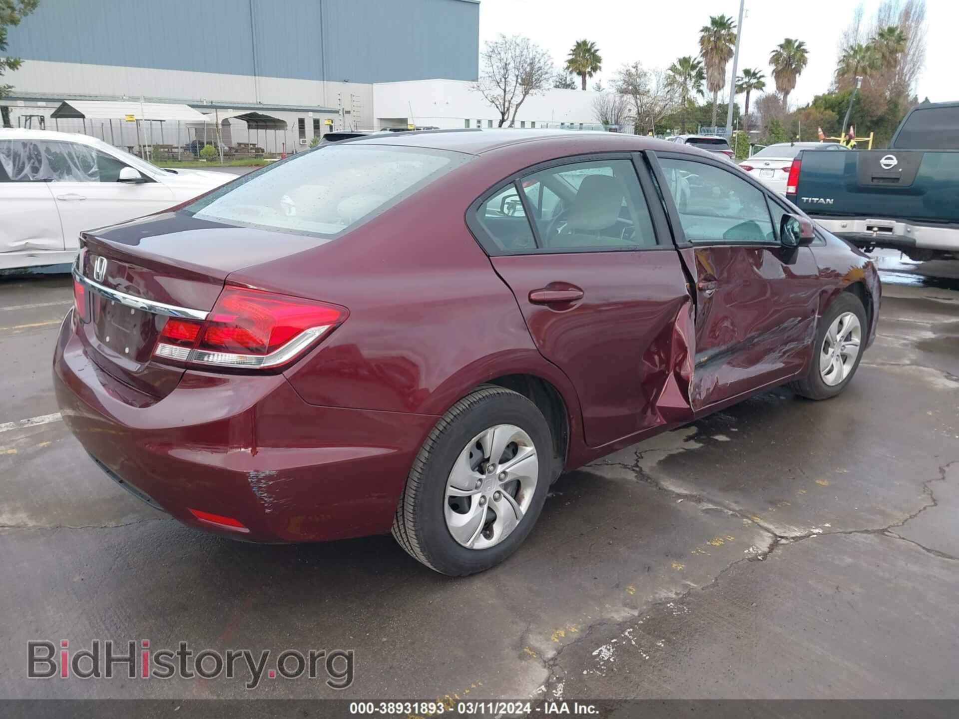2013 HONDA CIVIC - VIN: 19XFB2F55DE265268 - Фото 4
