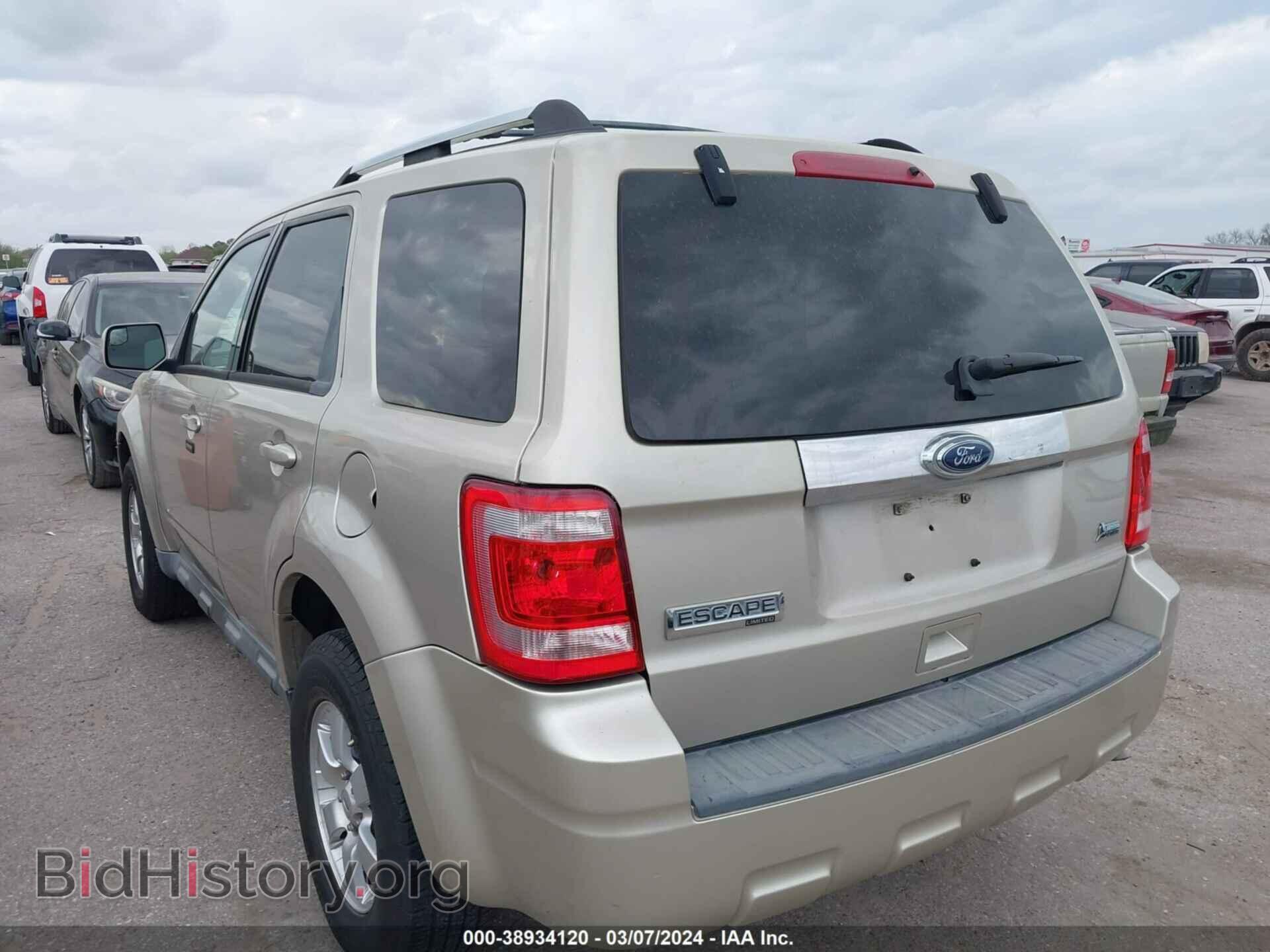2010 FORD ESCAPE - VIN: 1FMCU0EGXAKB89295 - Фото 3
