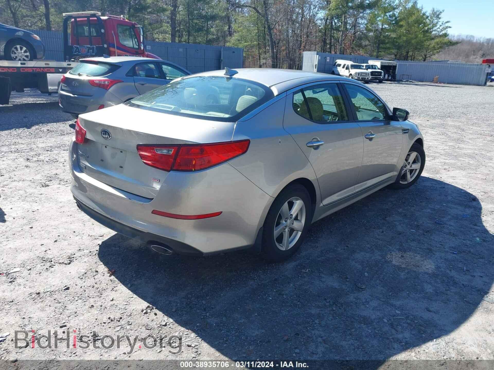 2015 KIA OPTIMA - VIN: KNAGM4A77F5584539 - Фото 4