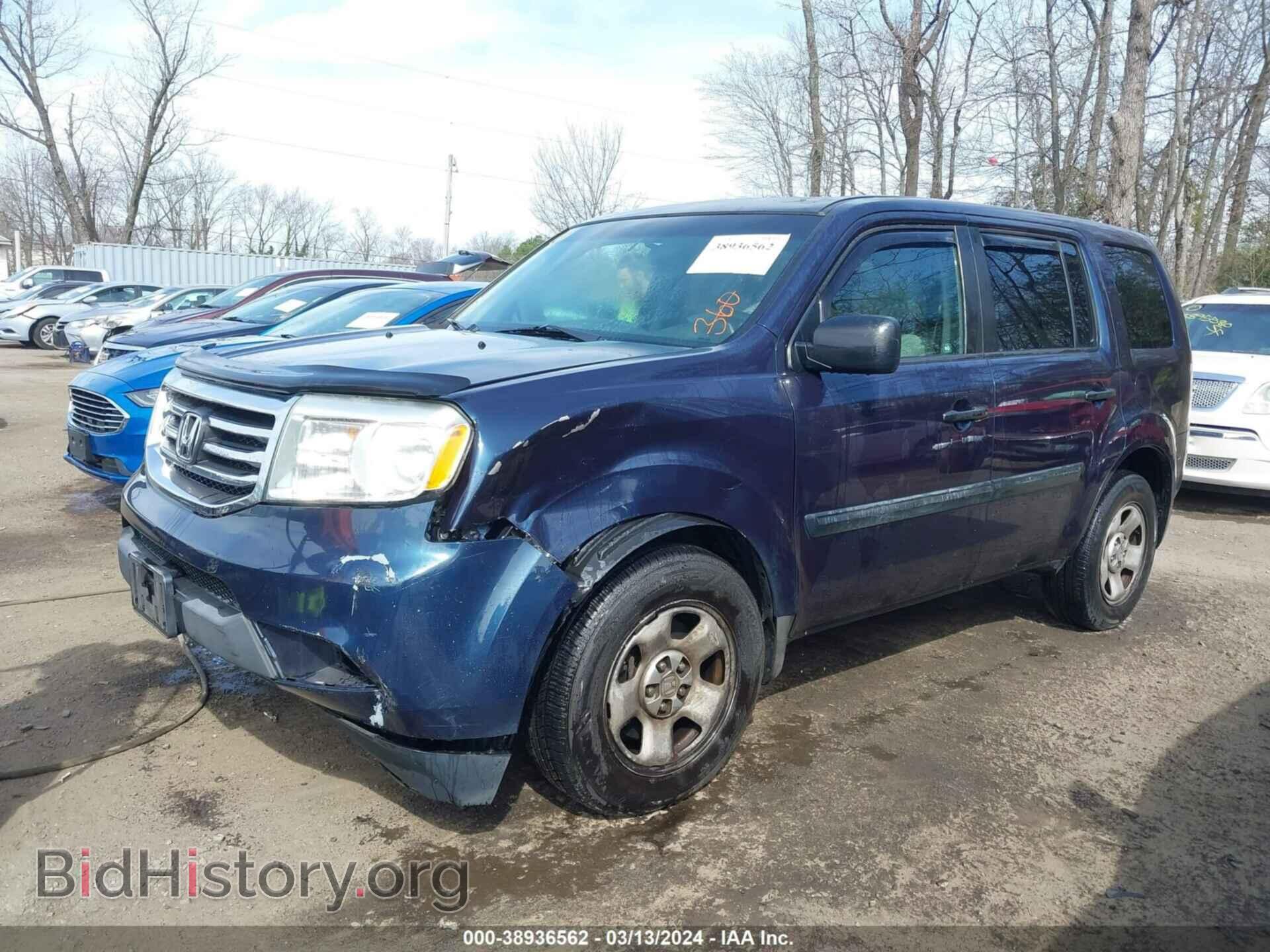 2012 HONDA PILOT - VIN: 5FNYF4H25CB019034 - Фото 2