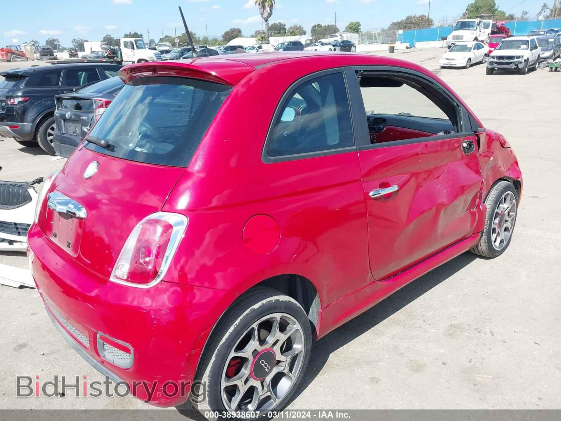 2012 FIAT 500 - VIN: 3C3CFFBR1CT105037 - Фото 4