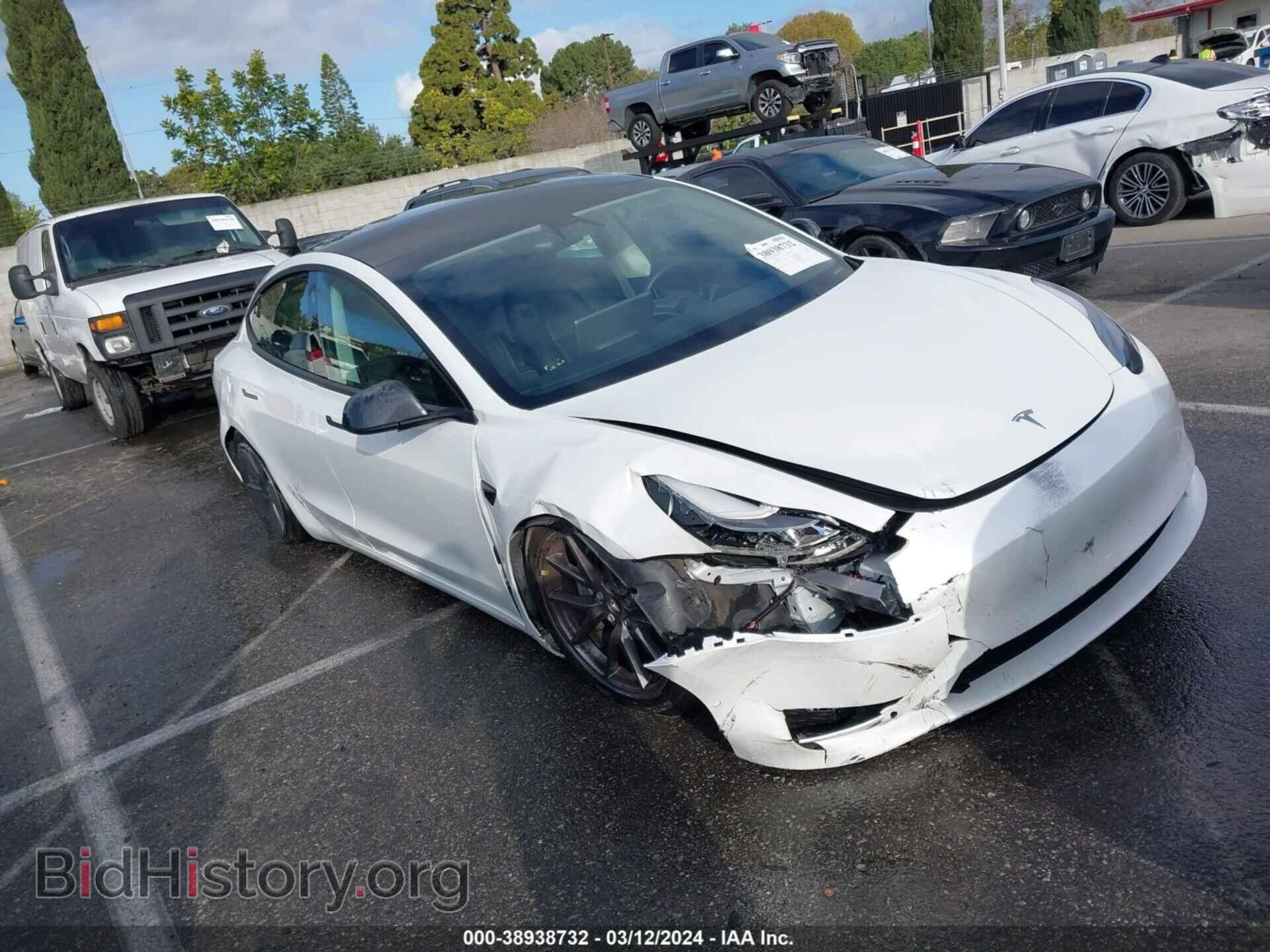 Photo 5YJ3E1EA7MF061262 - TESLA MODEL 3 2021