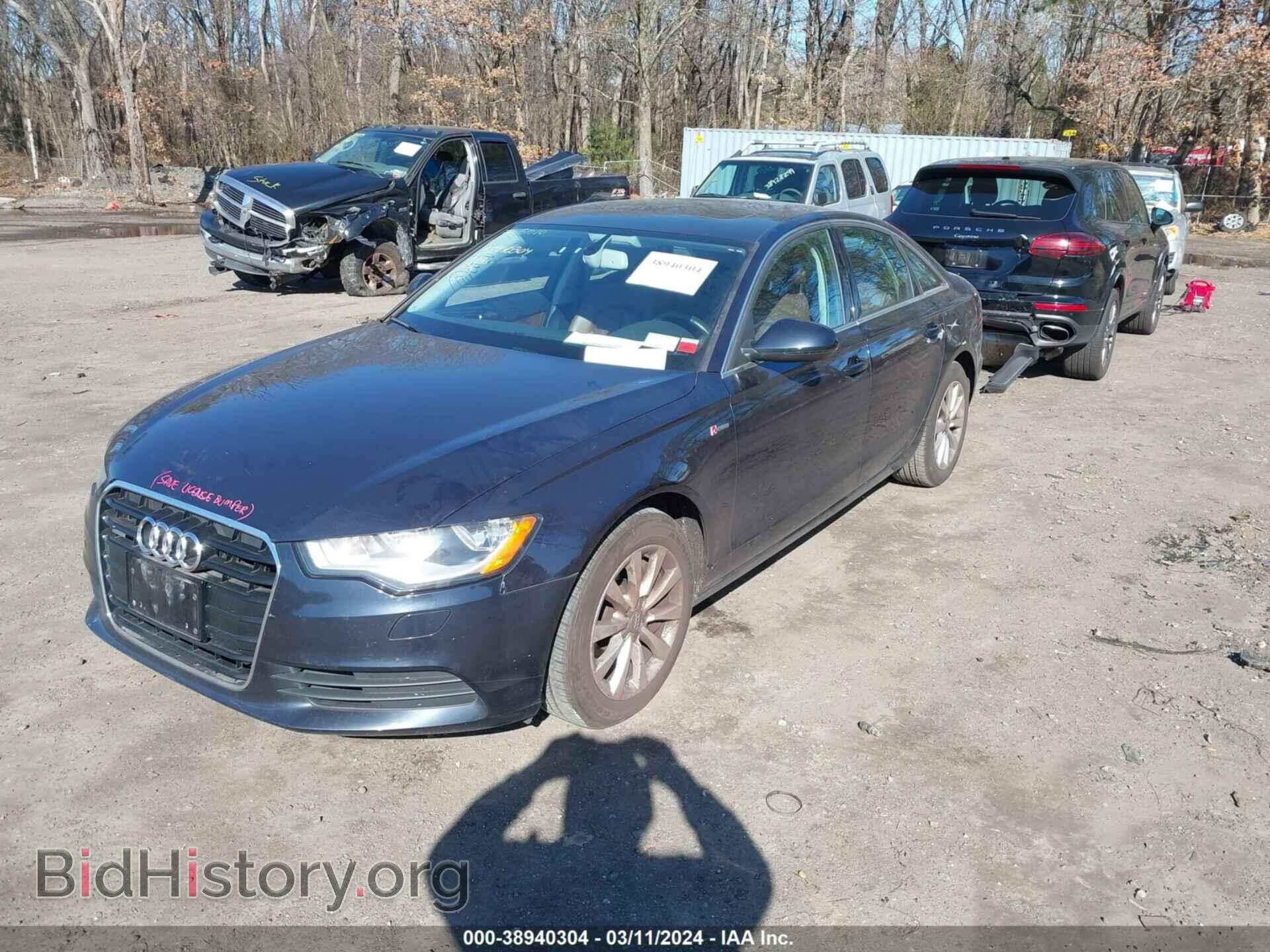 2013 AUDI A6 - VIN: WAUFGAFC2DN015893 - Фото 2