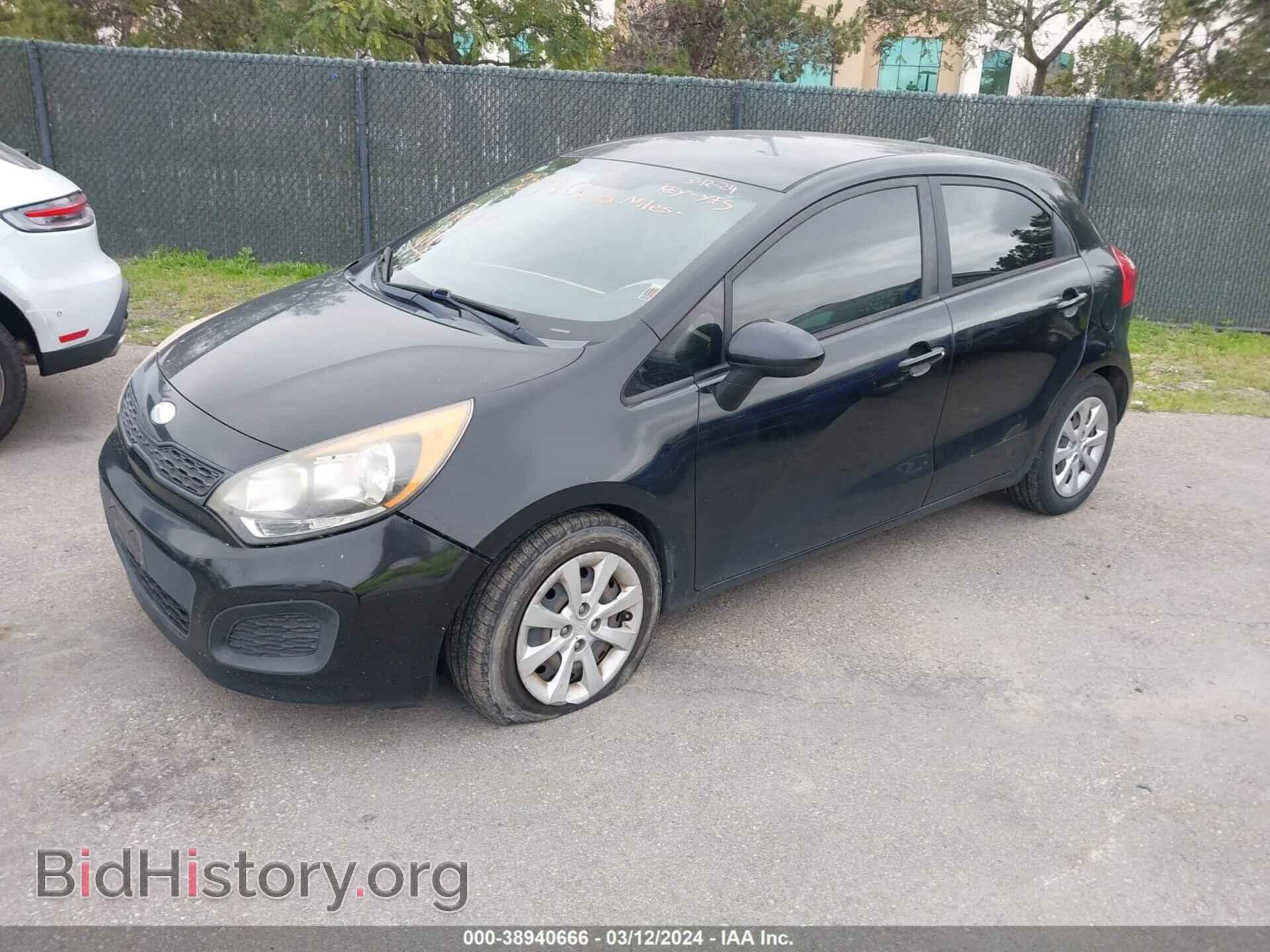 2013 KIA RIO - VIN: KNADM5A35D6206555 - Фото 2