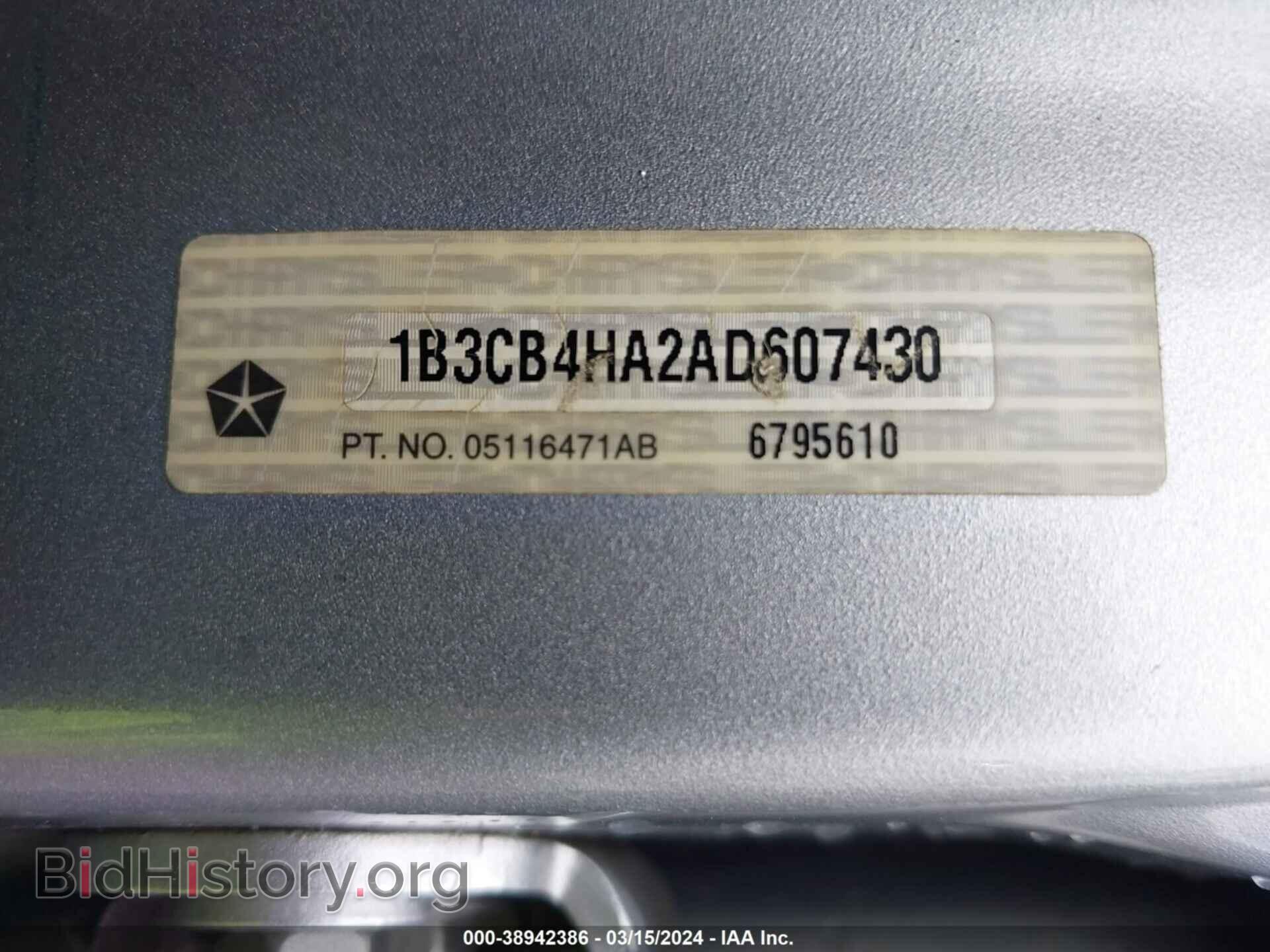 2010 DODGE CALIBER - VIN: 1B3CB4HA2AD607430 - Фото 9