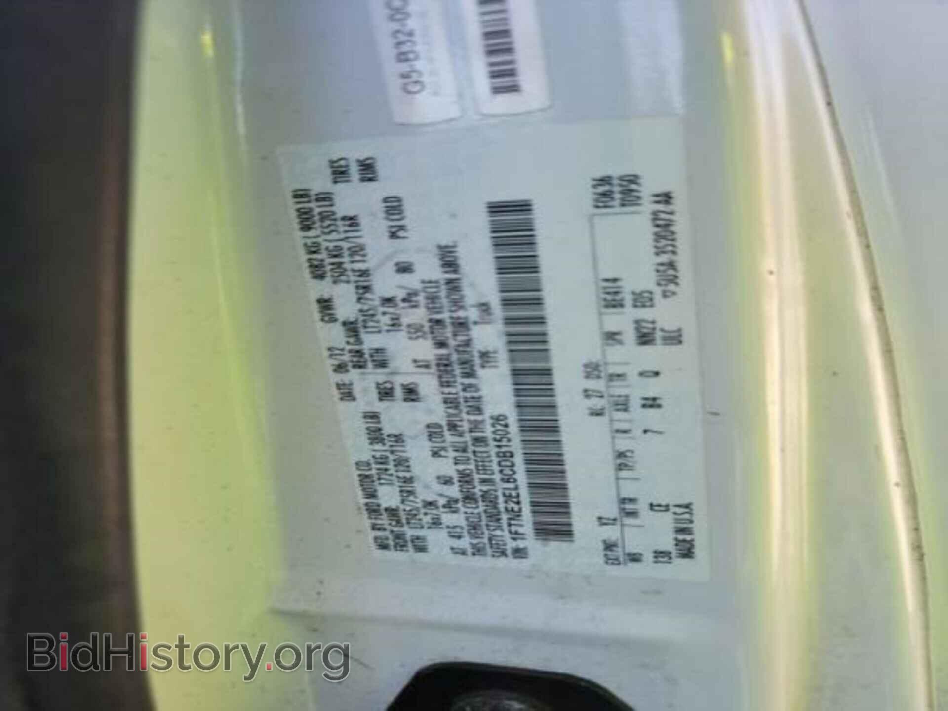 2012 FORD E-250 - VIN: 1FTNE2EL6CDB15026 - Фото 2