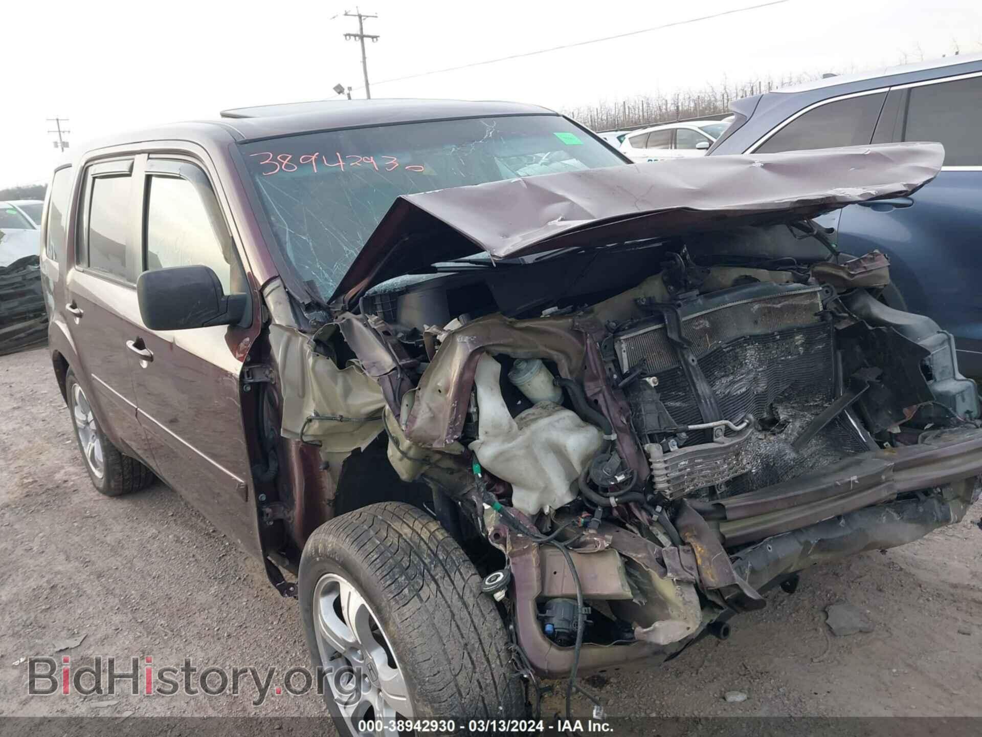 Photo 5FNYF4H60CB027724 - HONDA PILOT 2012
