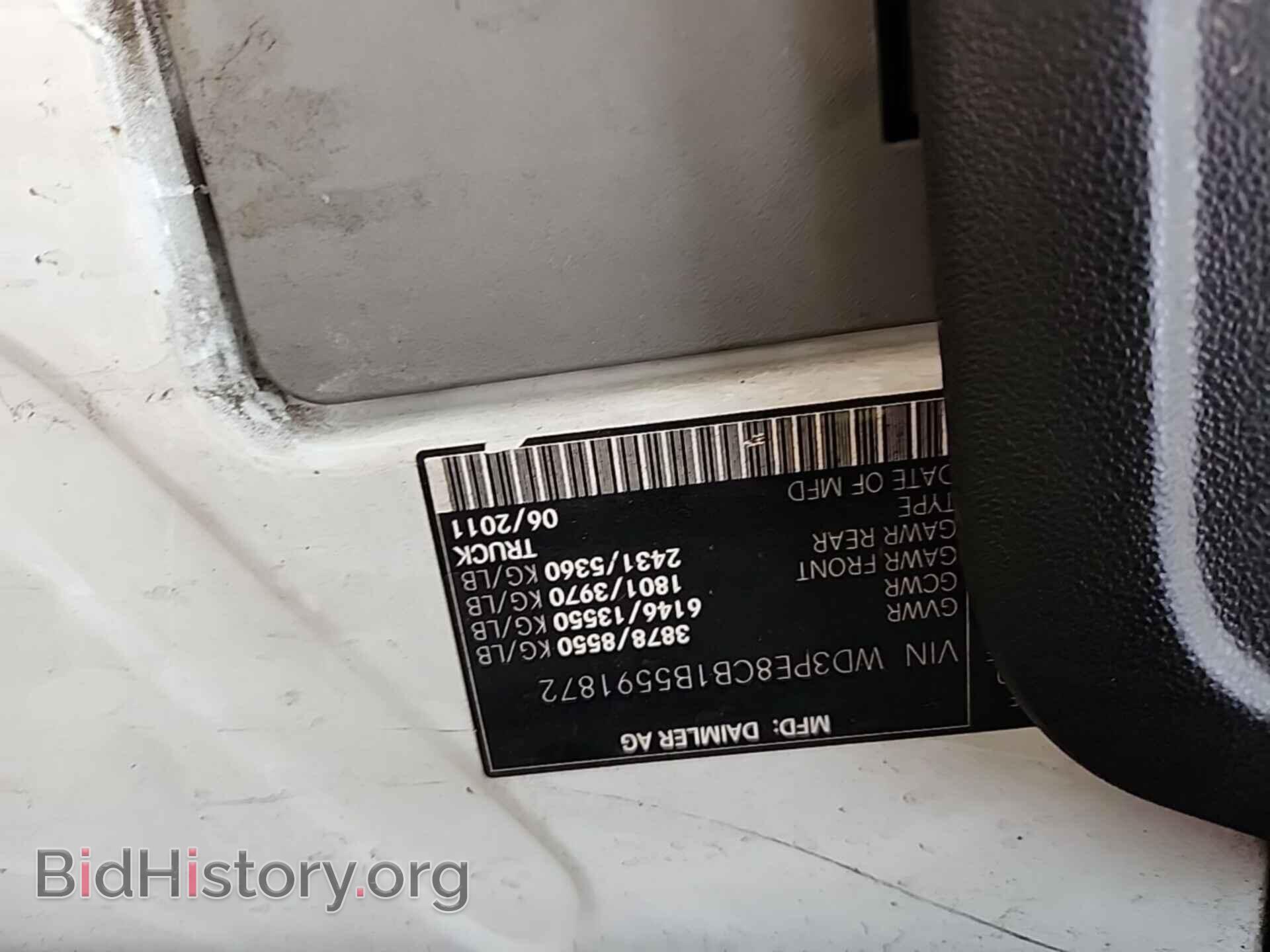 2011 MERCEDES-BENZ SPRINTER - VIN: WD3PE8CB1B5591872 - Фото 3