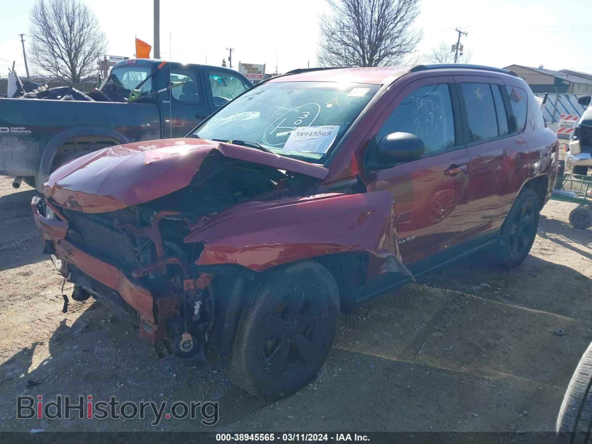 2016 JEEP COMPASS - VIN: 1C4NJDBB2GD686179 - Фото 2