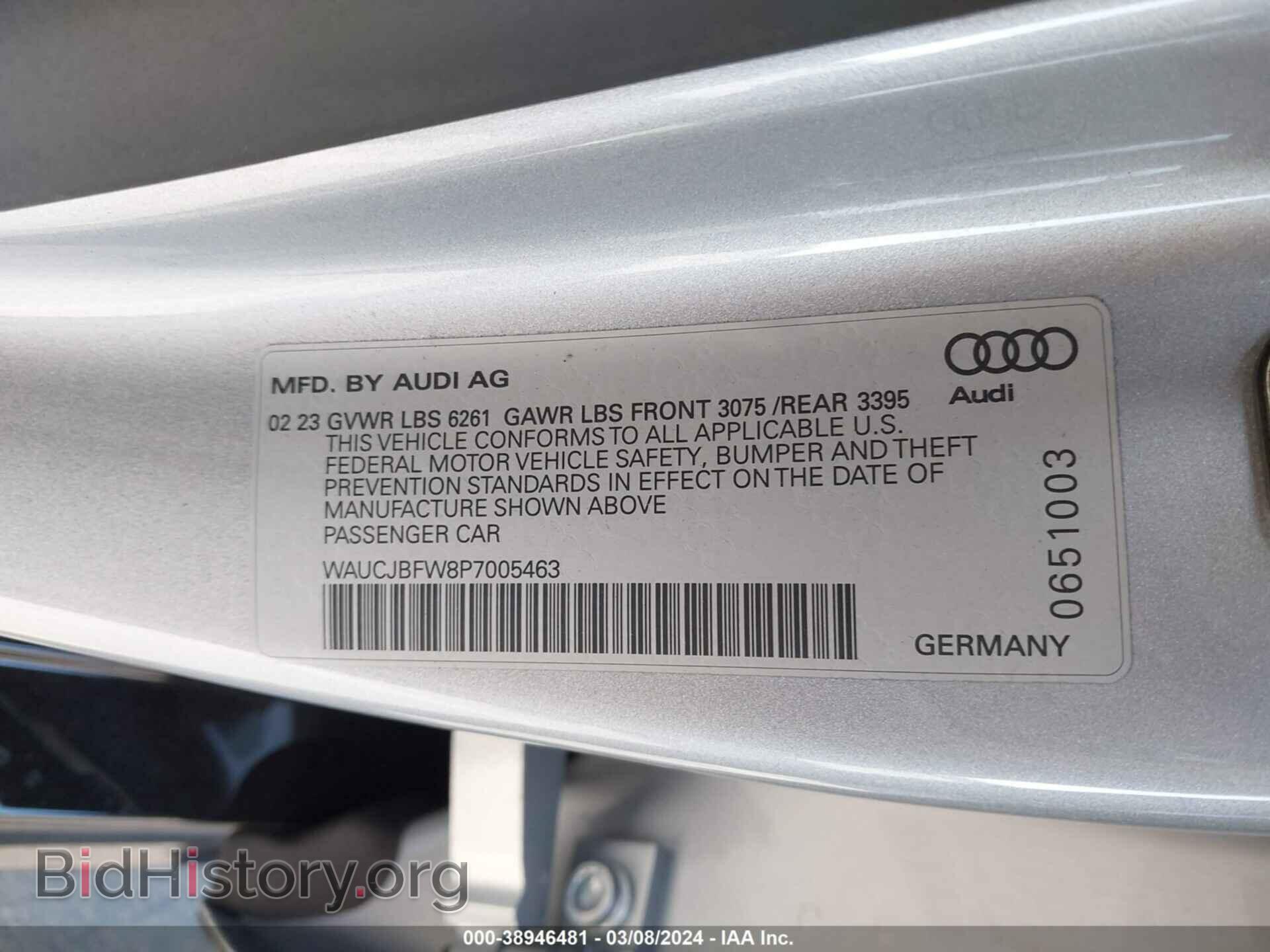 2023 AUDI E-TRON GT - VIN: WAUCJBFW8P7005463 - Фото 9