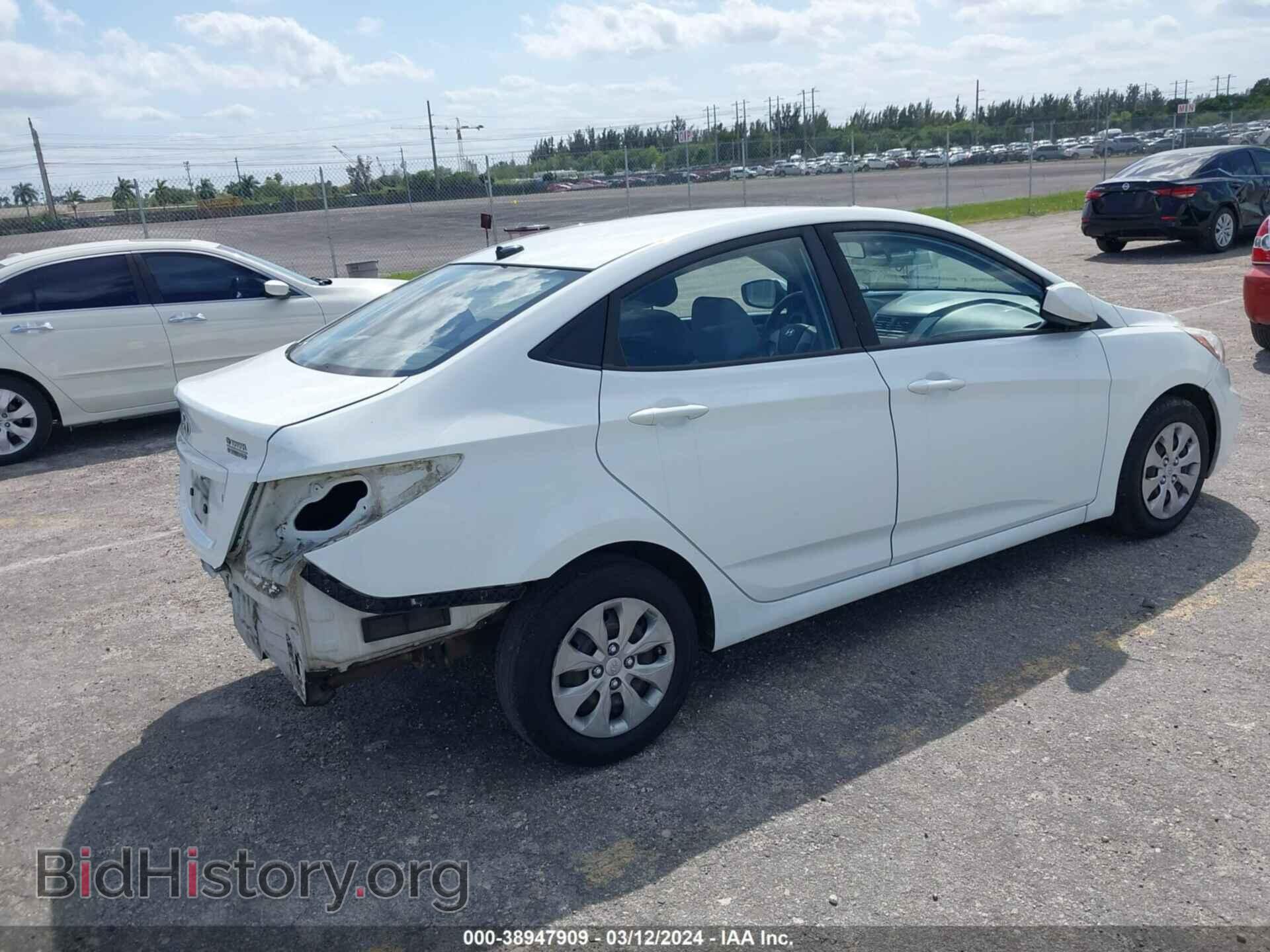 2016 HYUNDAI ACCENT - VIN: KMHCT4AE6GU107638 - Фото 4