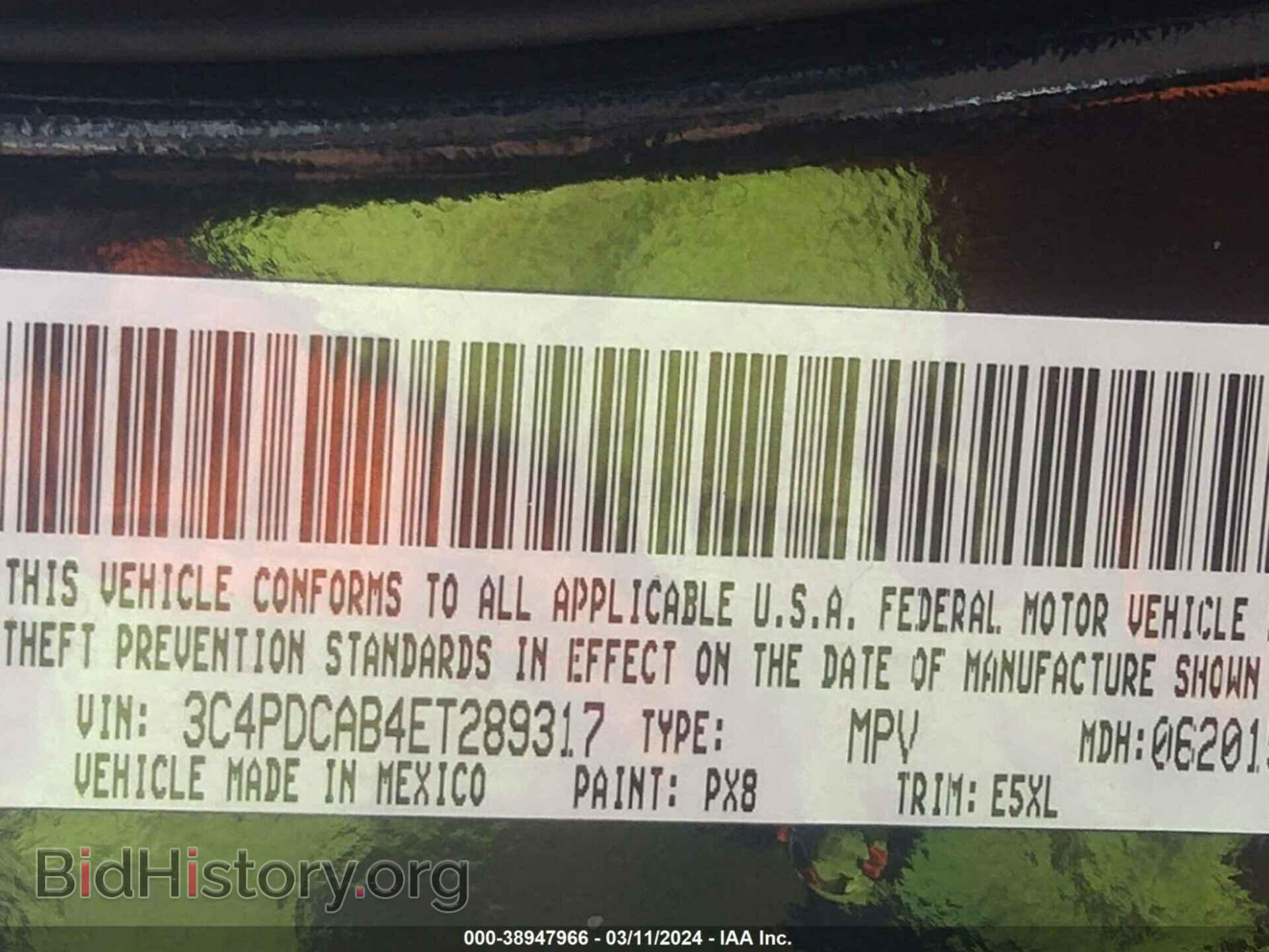 2014 DODGE JOURNEY - VIN: 3C4PDCAB4ET289317 - Photo 9