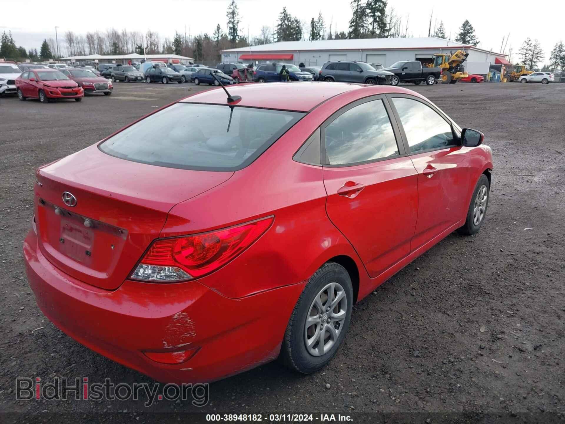 2013 HYUNDAI ACCENT - VIN: KMHCT4AE6DU541022 - Фото 4