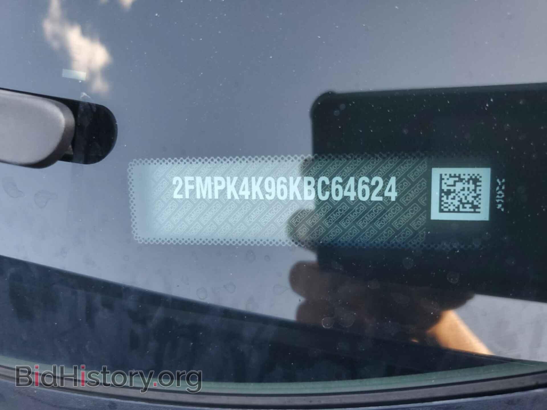 2019 FORD EDGE - VIN: 2FMPK4K96KBC64624 - Photo 2