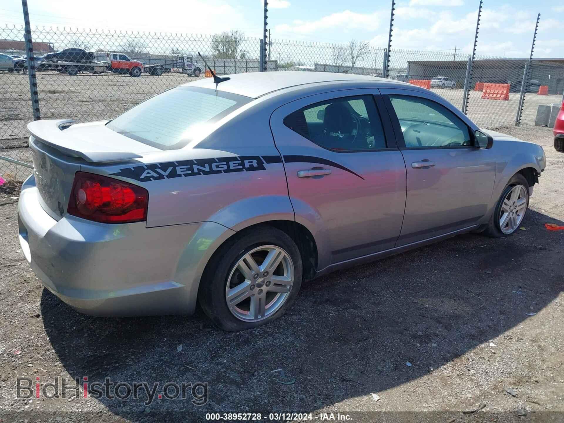 2013 DODGE AVENGER - VIN: 1C3CDZAG6DN720837 - Фото 4