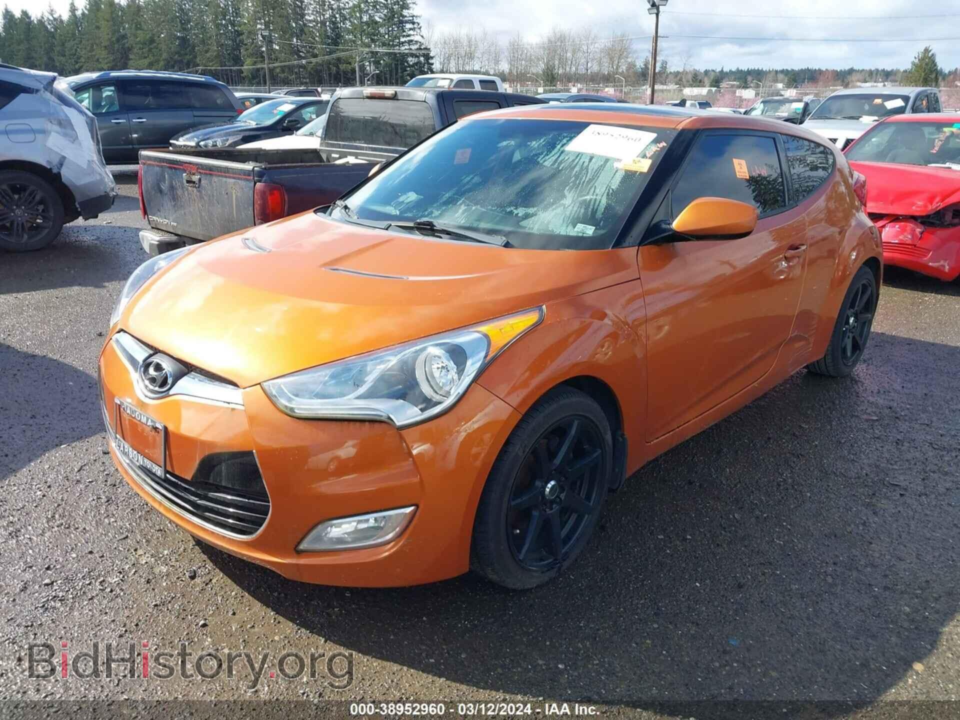 2012 HYUNDAI VELOSTER - VIN: KMHTC6AD3CU023516 - Фото 2