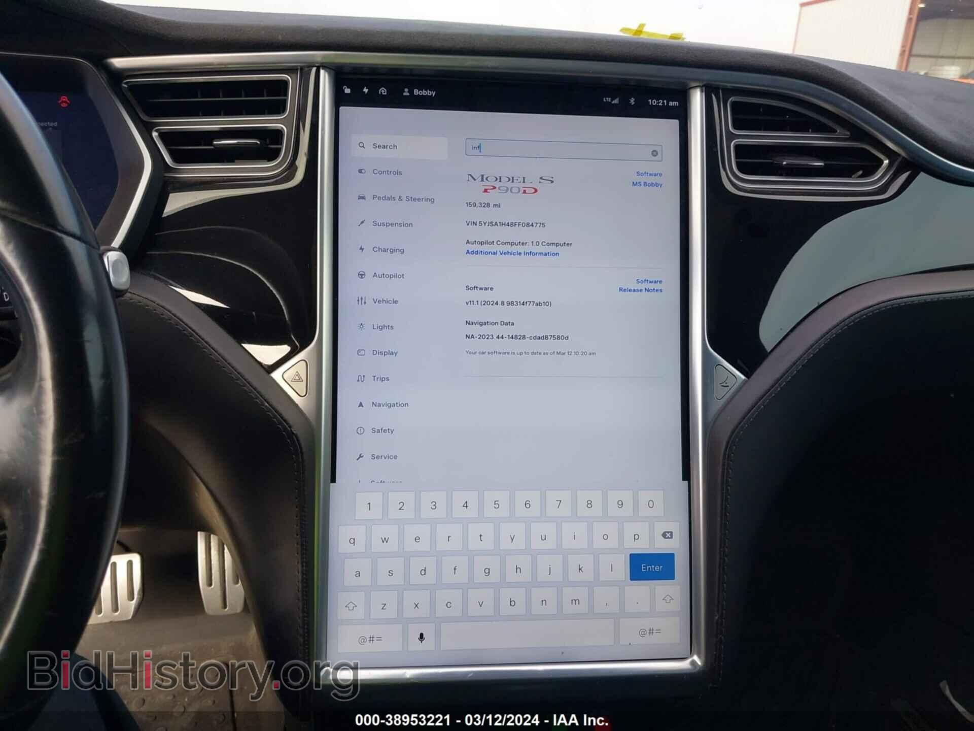 2015 TESLA MODEL S - VIN: 5YJSA1H48FF084775 - Фото 18