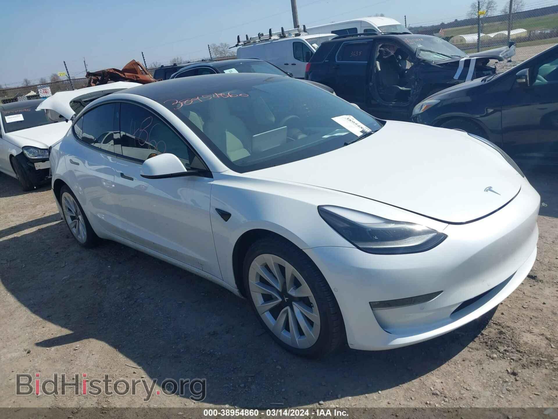 Фотография 5YJ3E1EB2NF110930 - TESLA MODEL 3 2022