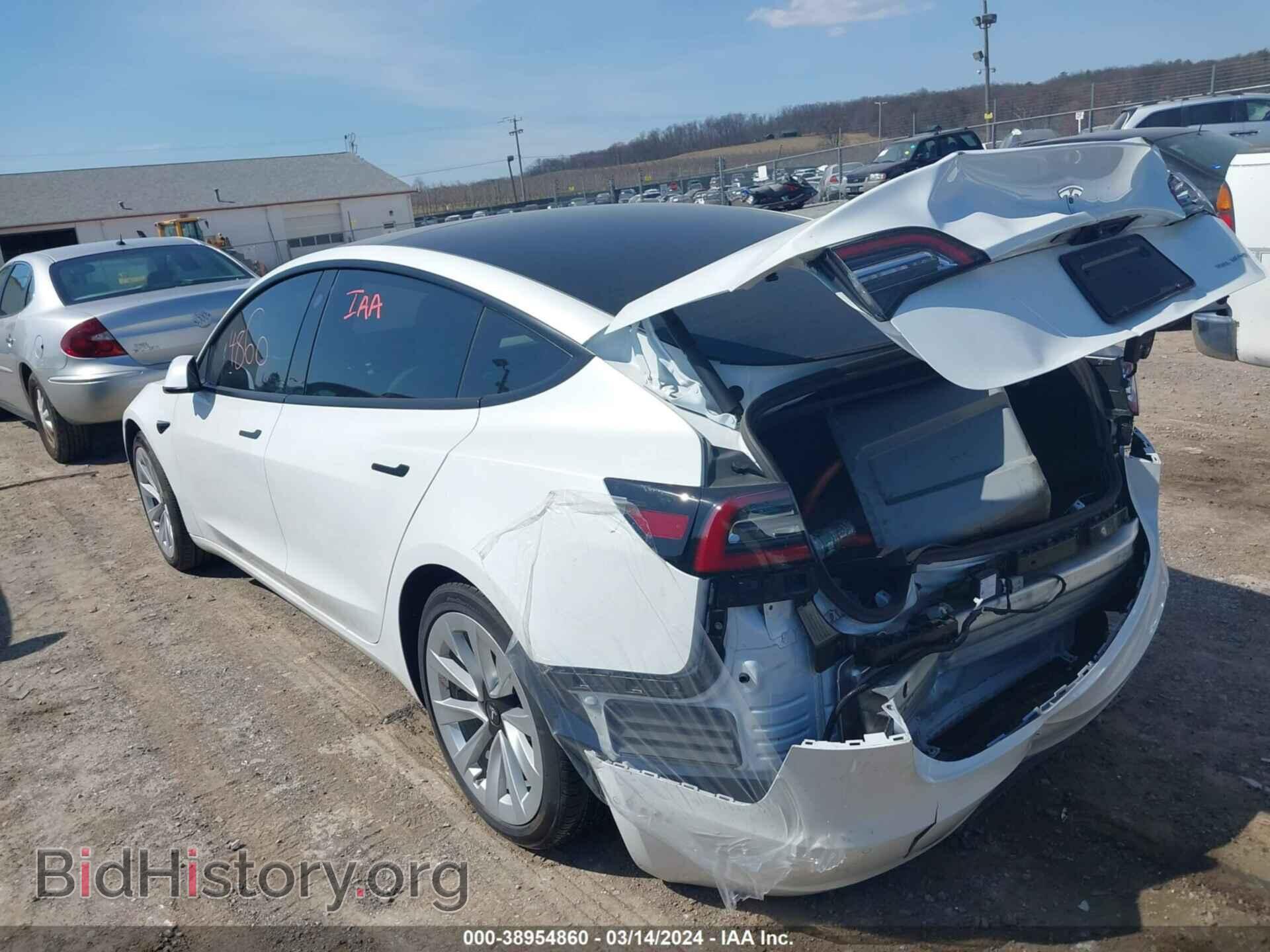 2022 TESLA MODEL 3 - VIN: 5YJ3E1EB2NF110930 - Фото 3
