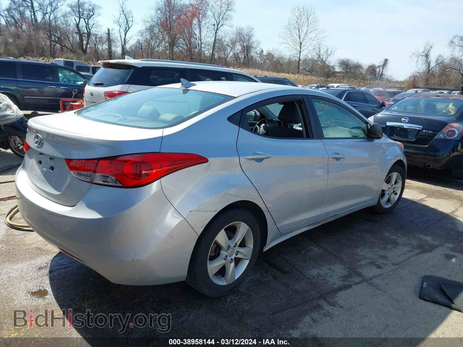 2012 HYUNDAI ELANTRA - VIN: 5NPDH4AE7CH095885 - Фото 4