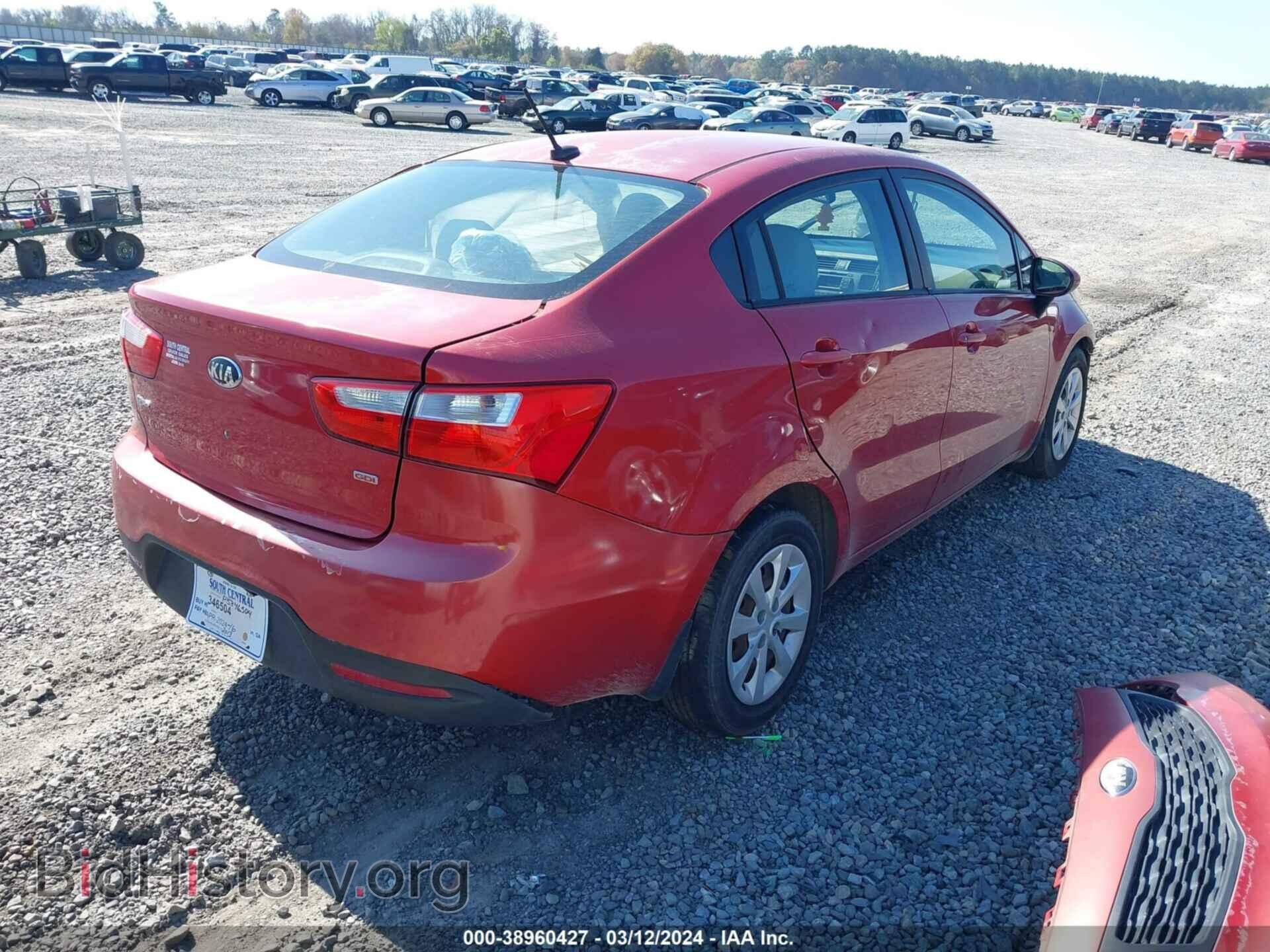 2013 KIA RIO - VIN: KNADM4A39D6299977 - Фото 4