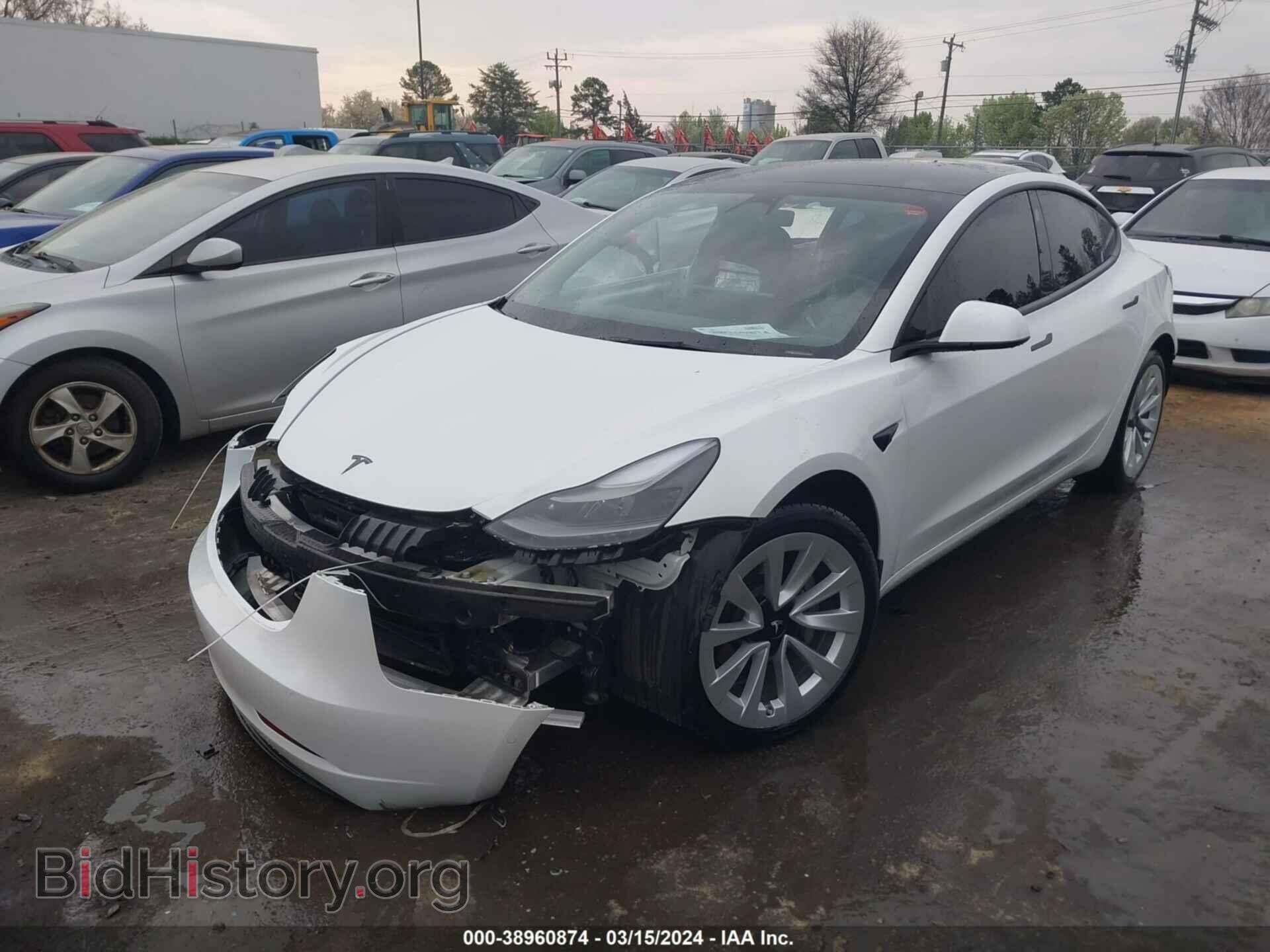 2022 TESLA MODEL 3 - VIN: 5YJ3E1EA7NF302951 - Фото 2