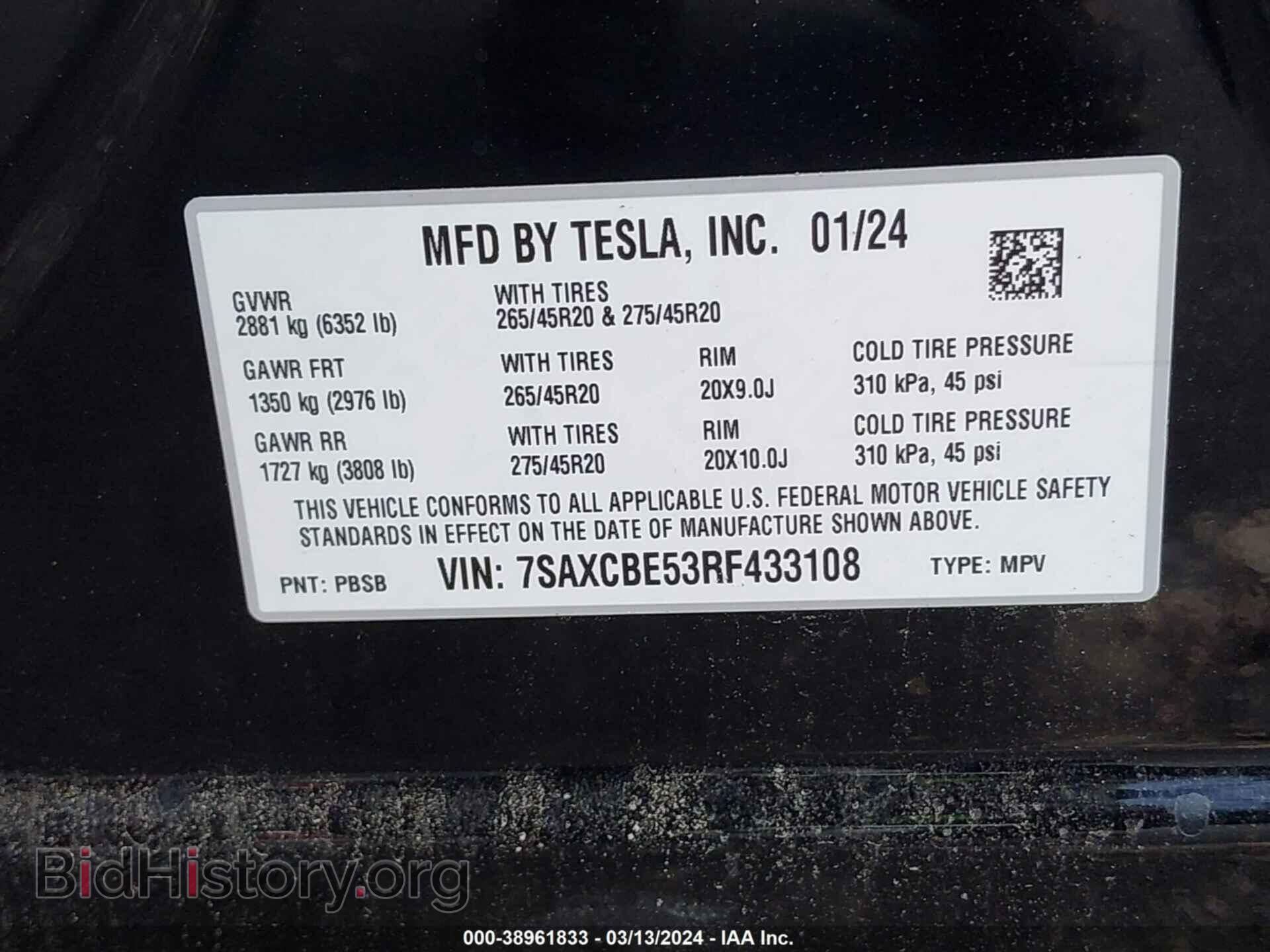 2024 TESLA MODEL X - VIN: 7SAXCBE53RF433108 - Photo 9