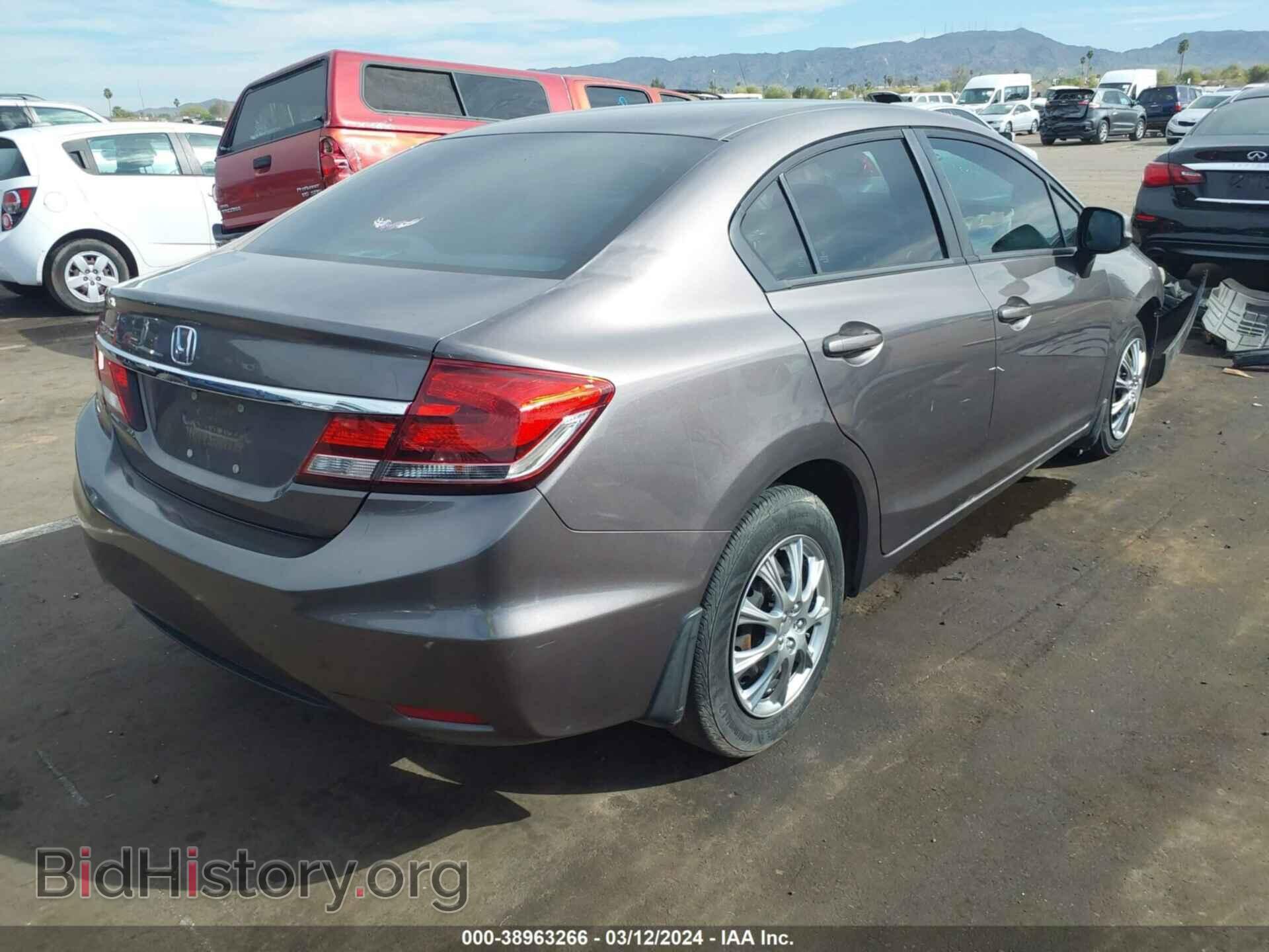 2013 HONDA CIVIC - VIN: 19XFB2F52DE042508 - Фото 4