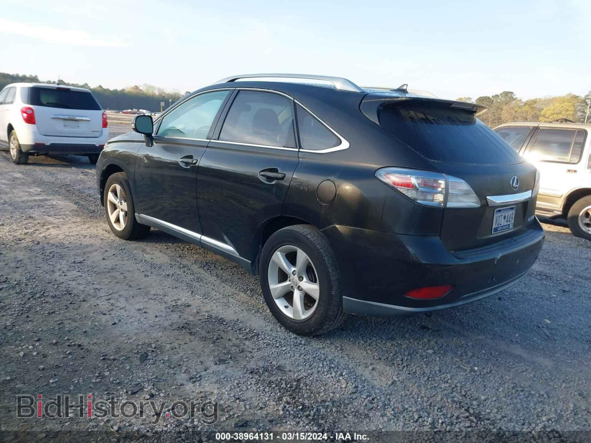 2012 LEXUS RX 350 - VIN: 2T2BK1BA2CC131516 - Фото 3