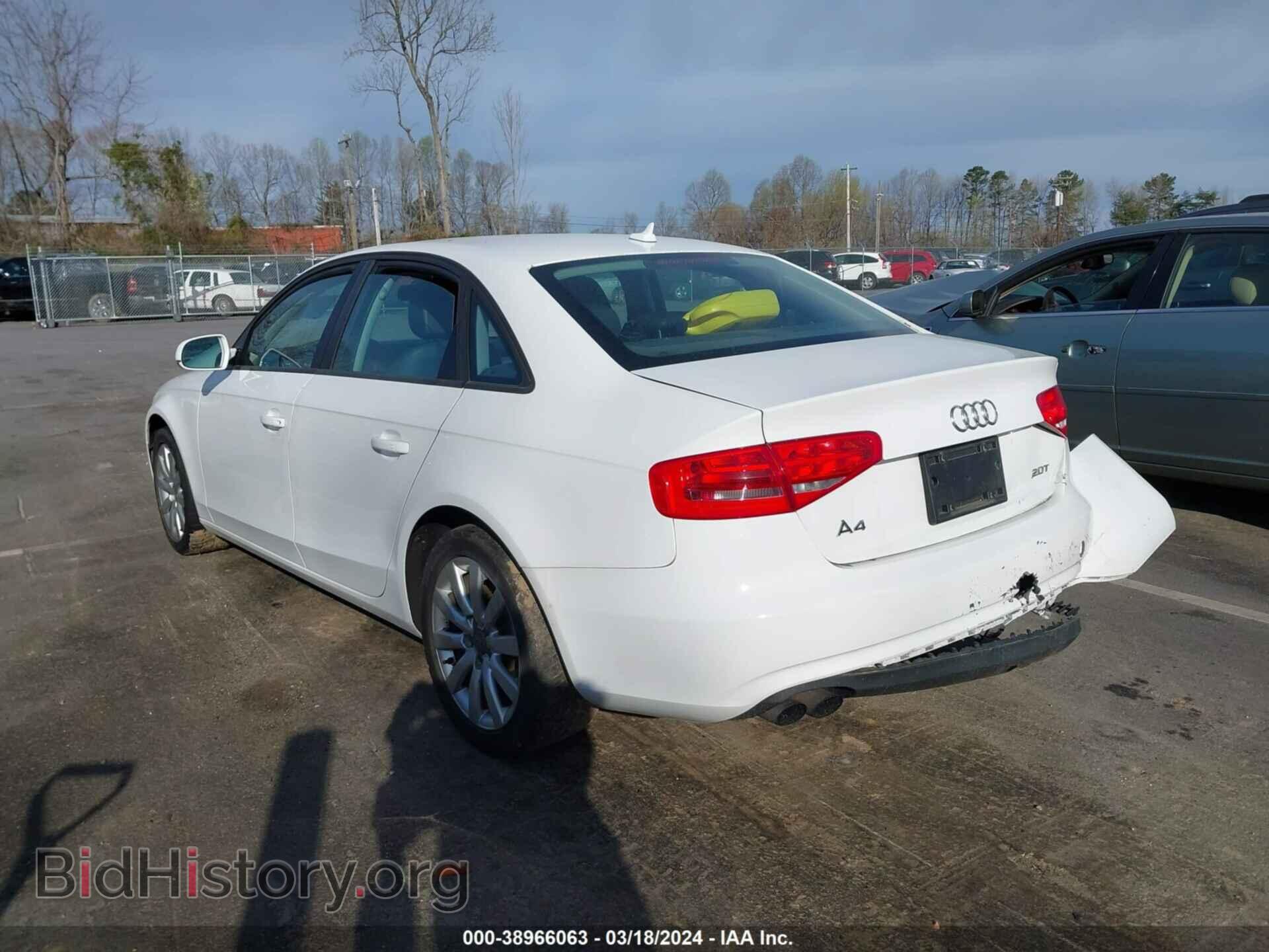 2013 AUDI A4 - VIN: WAUAFAFL2DN010948 - Фото 3