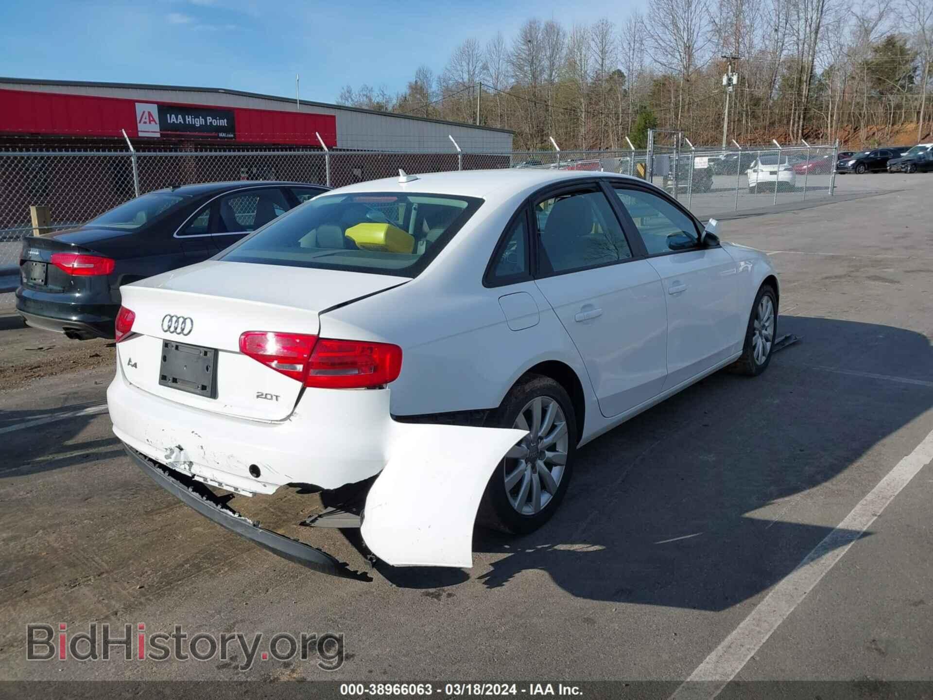 2013 AUDI A4 - VIN: WAUAFAFL2DN010948 - Фото 4