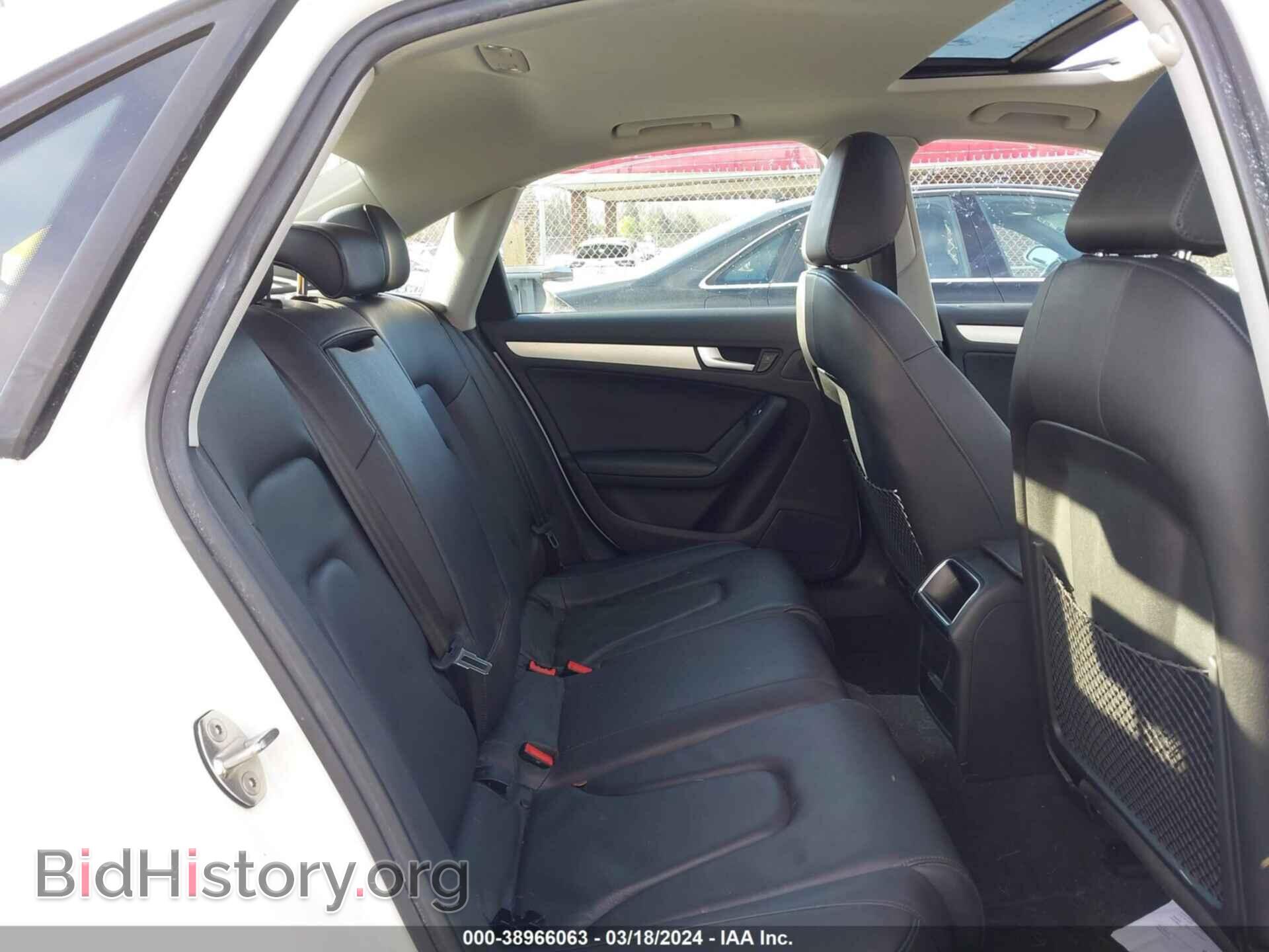 2013 AUDI A4 - VIN: WAUAFAFL2DN010948 - Фото 8
