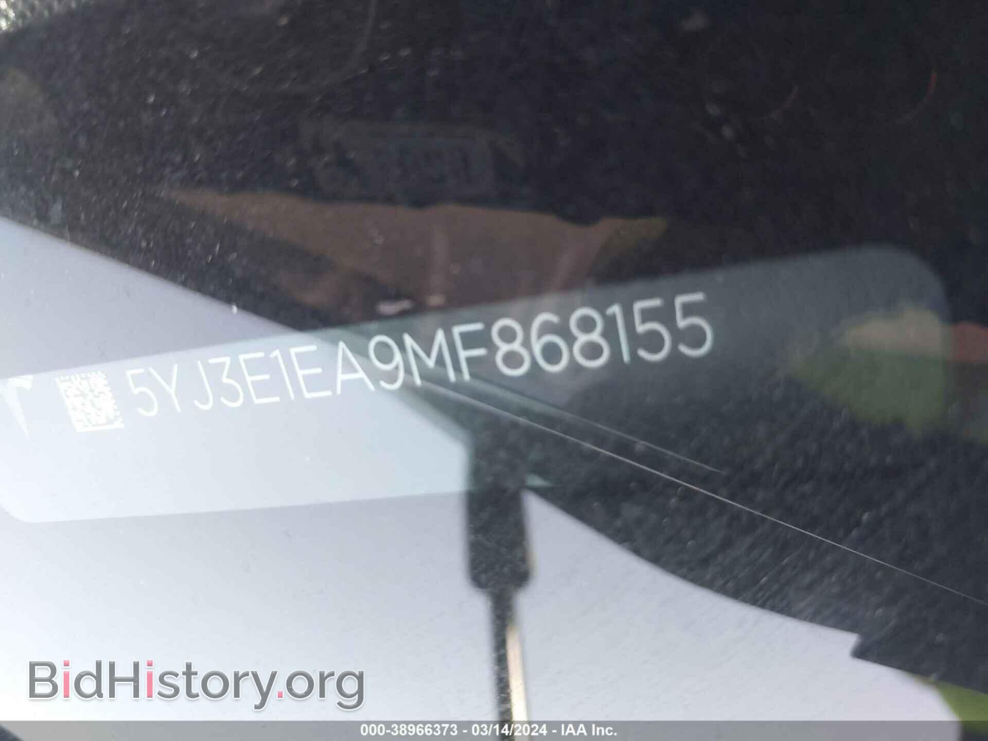 2021 TESLA MODEL 3 - VIN: 5YJ3E1EA9MF868155 - Photo 9