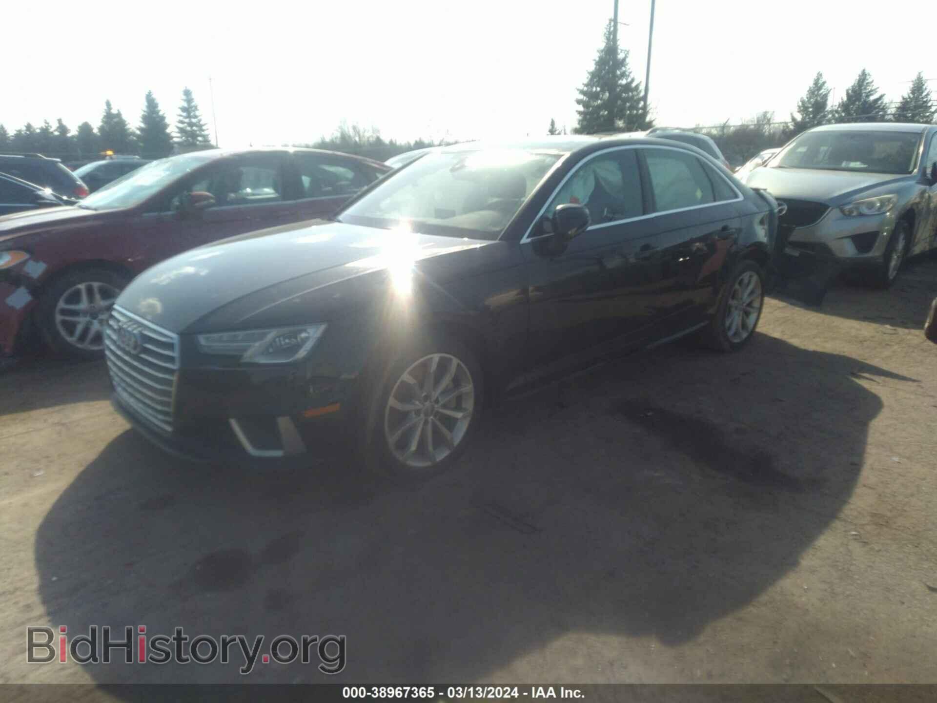 2019 AUDI A4 - VIN: WAUDNAF44KN018586 - Фото 2