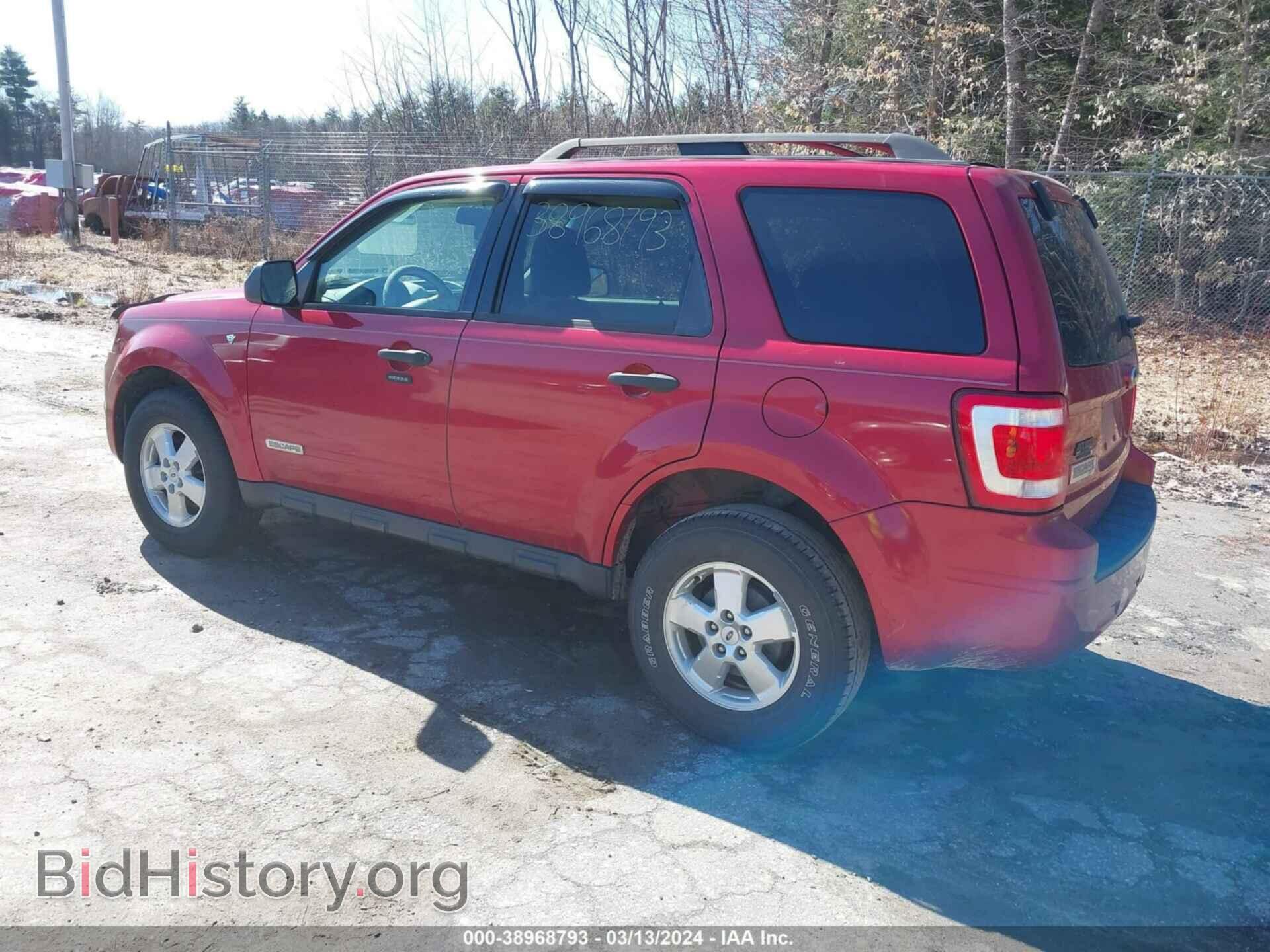 2008 FORD ESCAPE - VIN: 1FMCU03168KE30181 - Фото 3