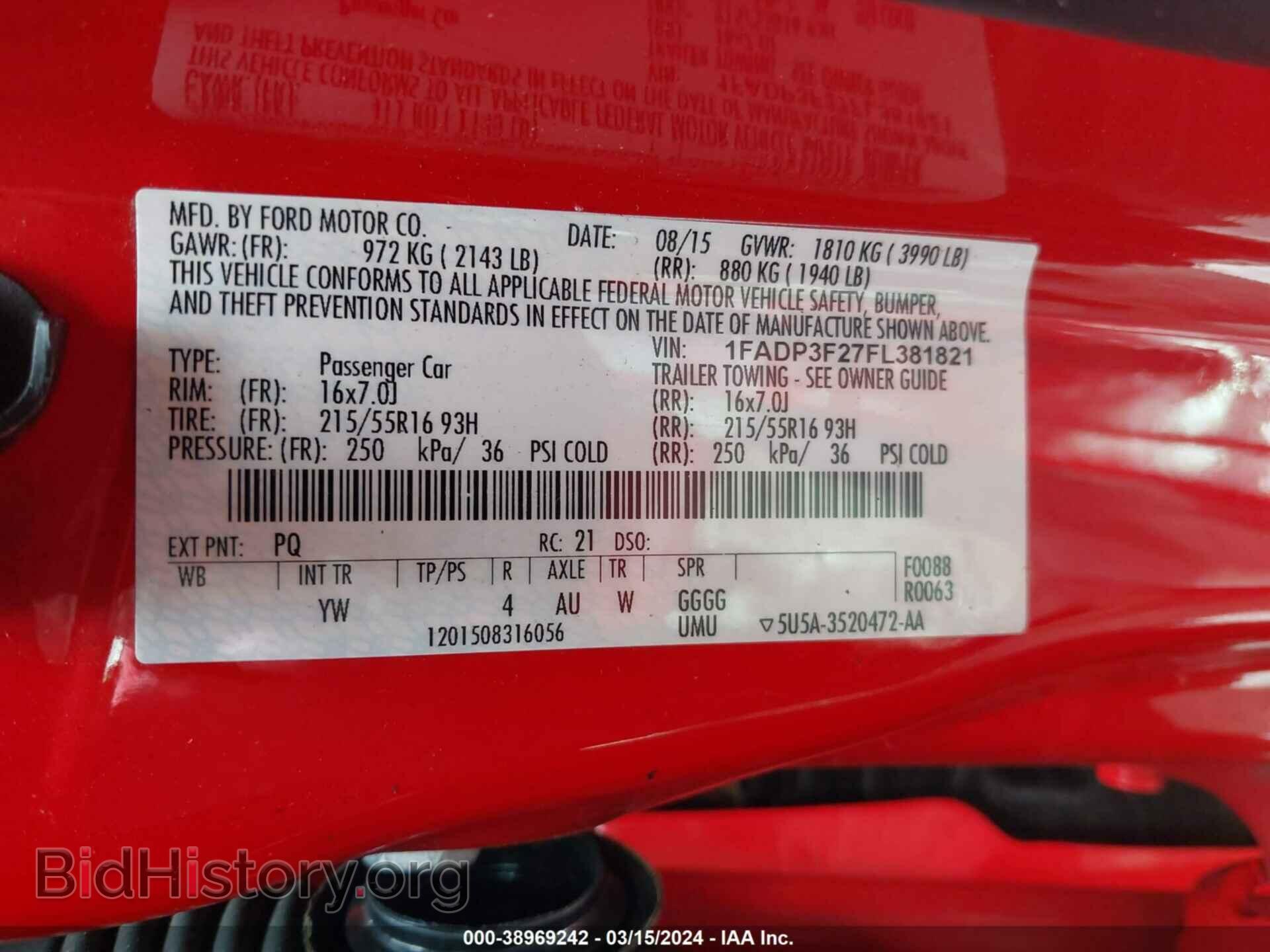 2015 FORD FOCUS - VIN: 1FADP3F27FL381821 - Photo 9