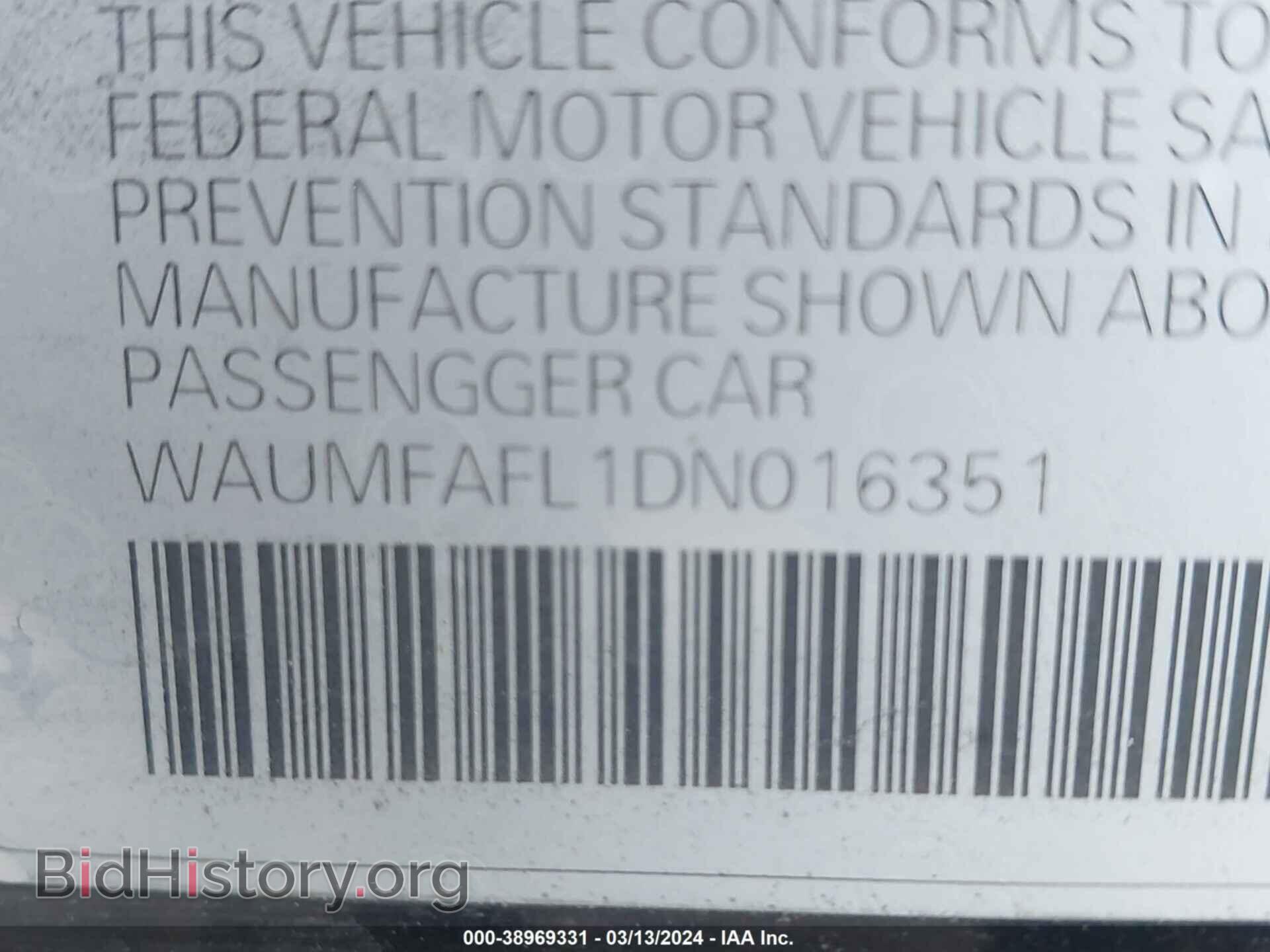 2013 AUDI A4 - VIN: WAUMFAFL1DN016351 - Фото 9