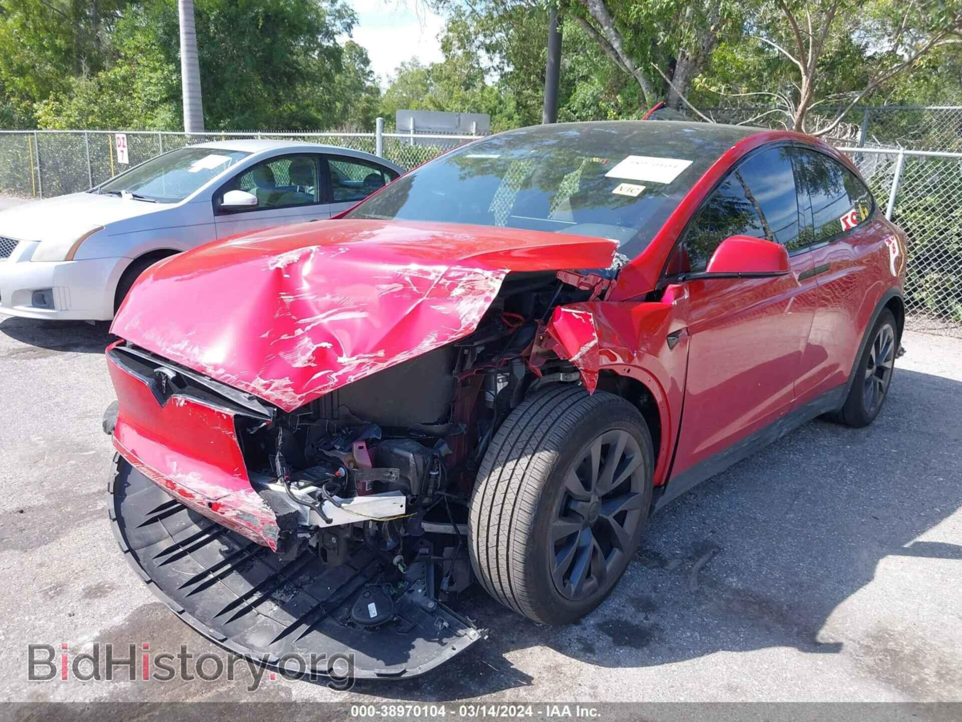2022 TESLA MODEL X - VIN: 7SAXCAE51NF344576 - Фото 2