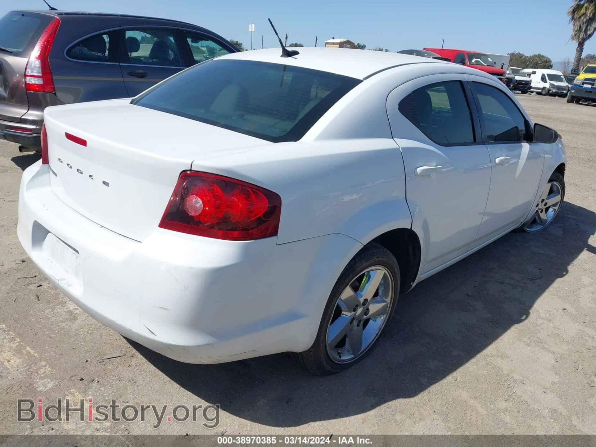 2013 DODGE AVENGER - VIN: 1C3CDZAB0DN535543 - Фото 4