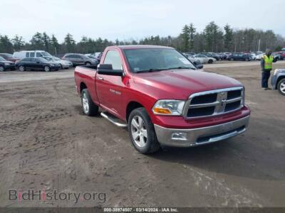 2012 RAM 1500 SLT, red — VIN 3C6JD7BP4CG157016, IAAI