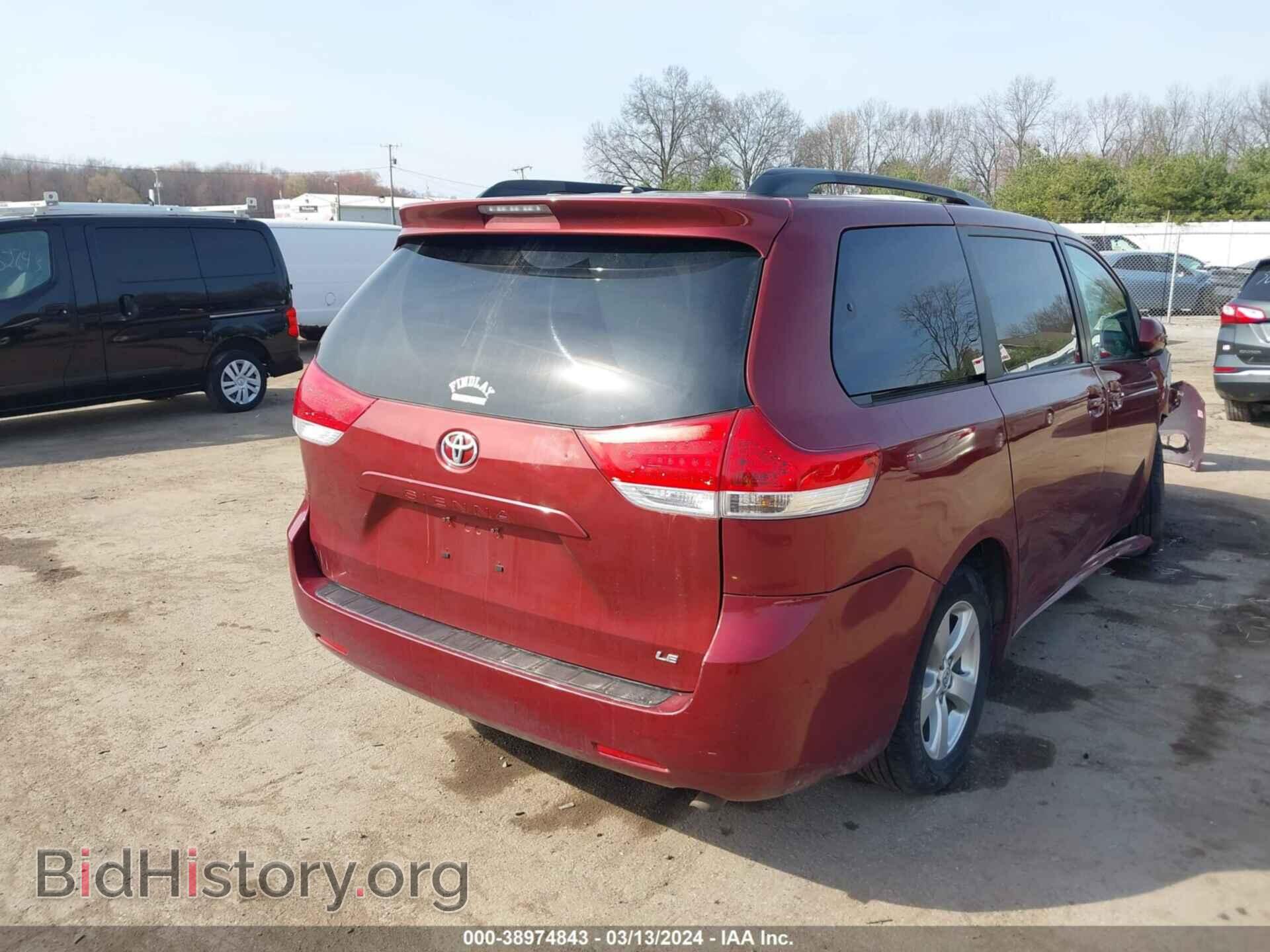 2013 TOYOTA SIENNA - VIN: 5TDKK3DC8DS401839 - Фото 4