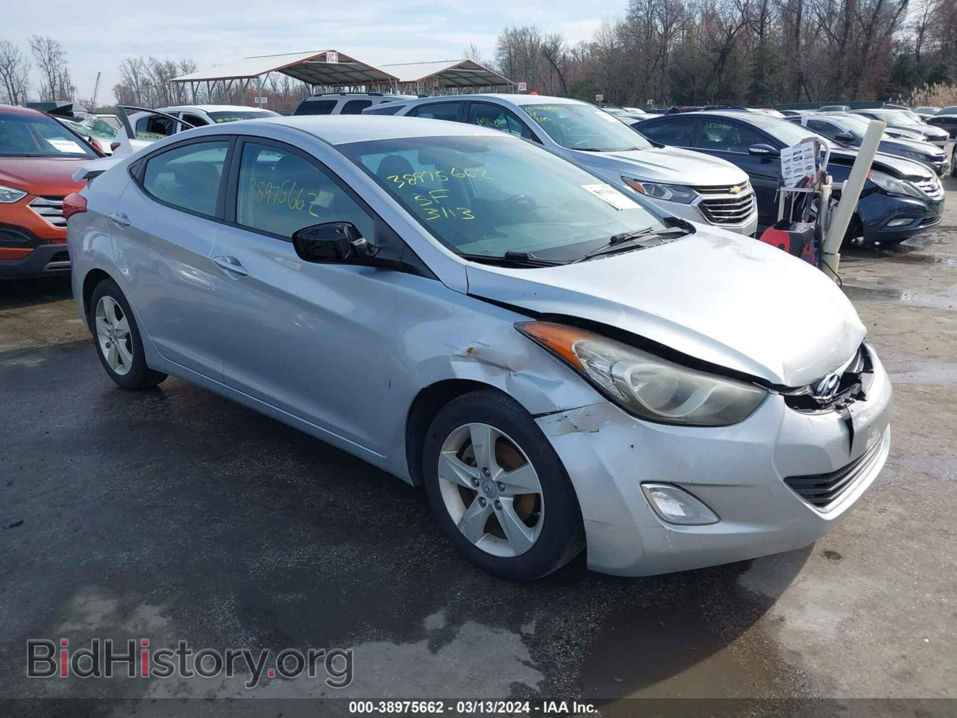 Photo 5NPDH4AE1CH073493 - HYUNDAI ELANTRA 2012