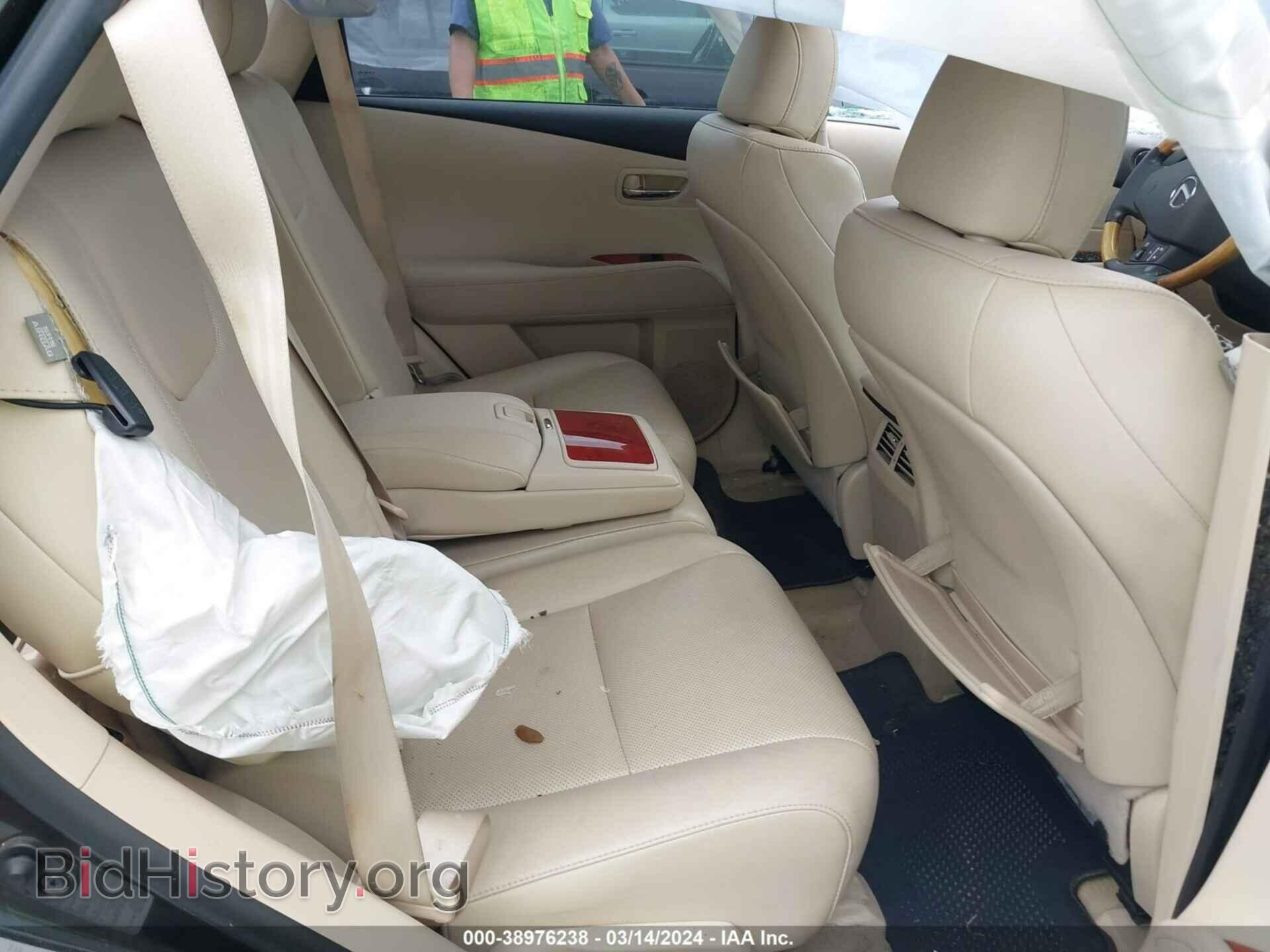 2011 LEXUS RX 350 - VIN: 2T2BK1BA6BC091035 - Фото 8