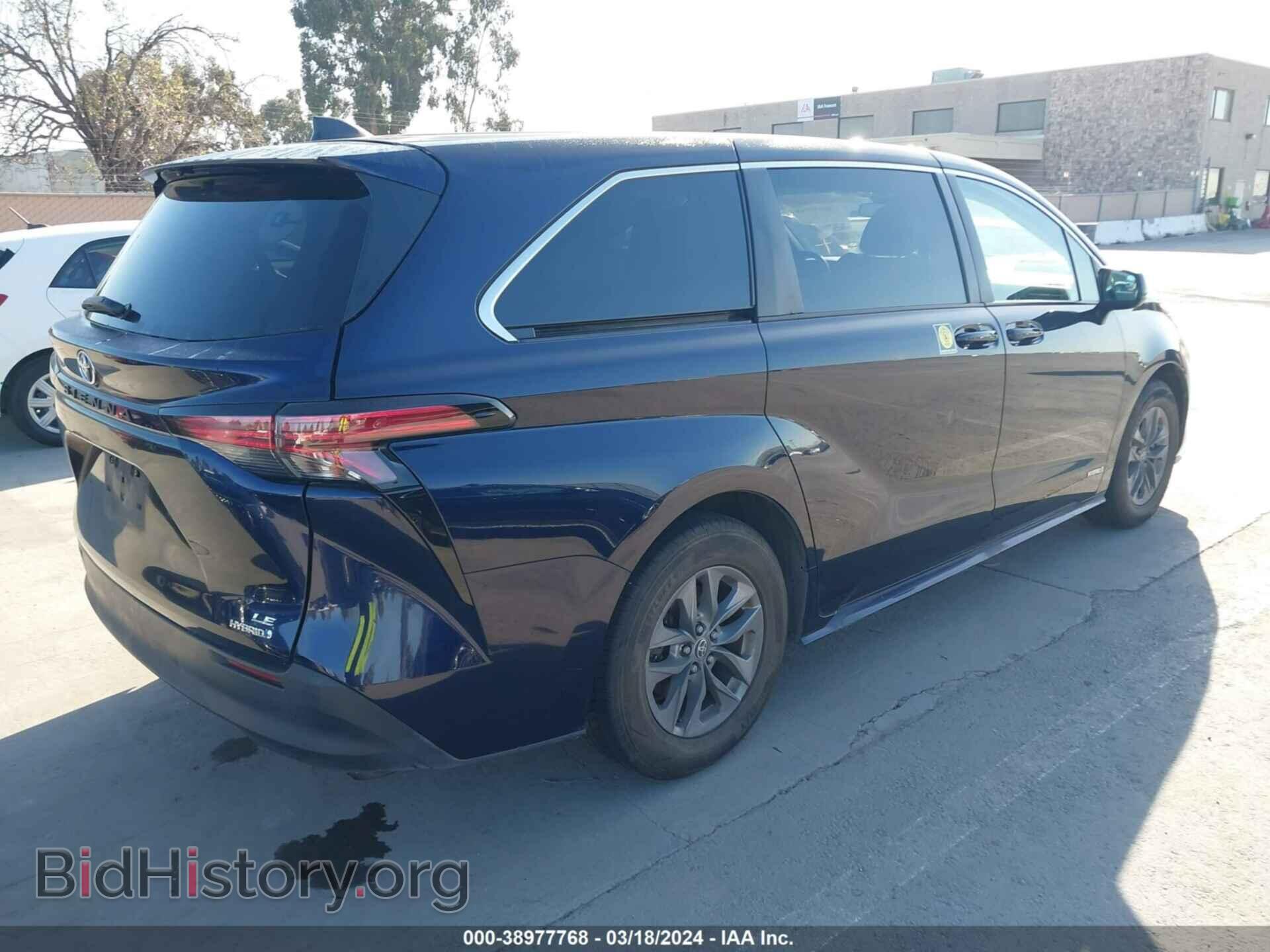 2021 TOYOTA SIENNA - VIN: 5TDKRKEC7MS032654 - Фото 4