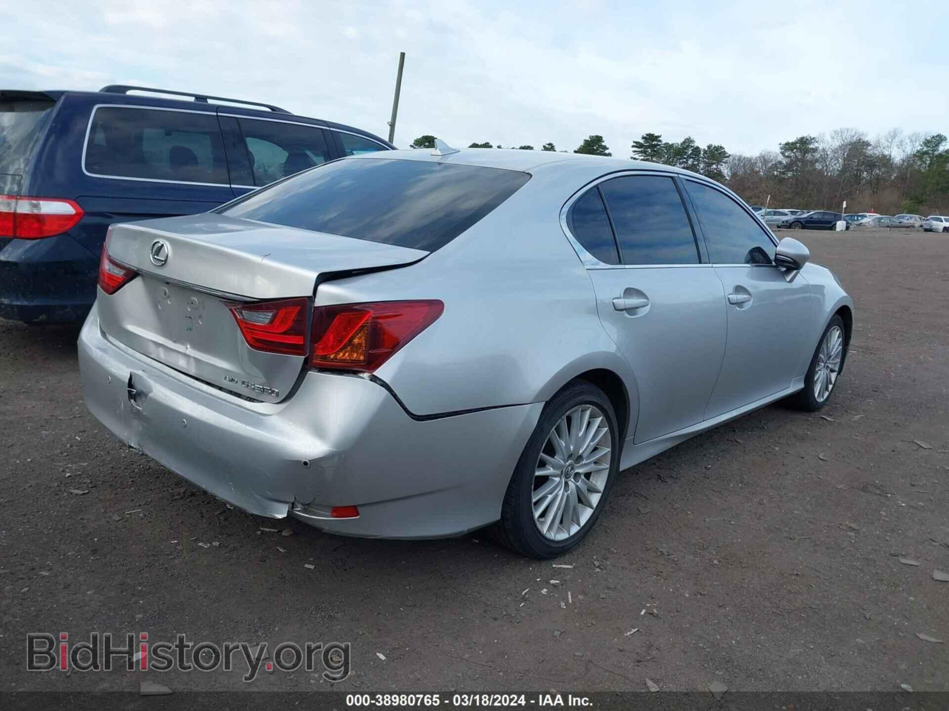 2013 LEXUS GS 350 - VIN: JTHCE1BL5D5001633 - Фото 4