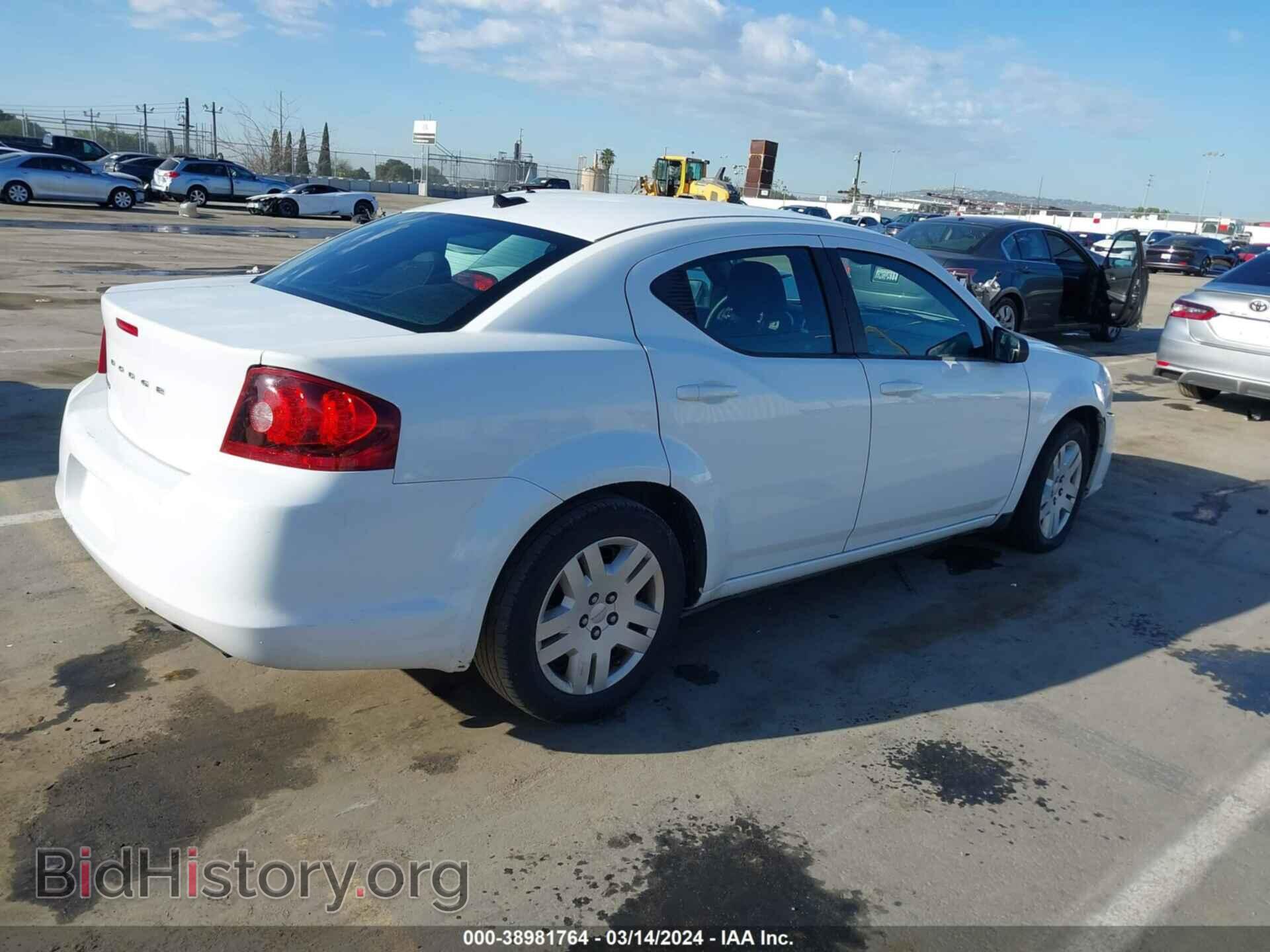 2012 DODGE AVENGER - VIN: 1C3CDZAB7CN286222 - Фото 4