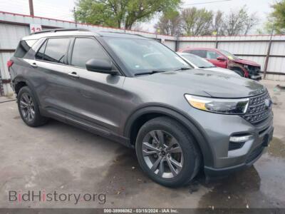 2021 Ford EXPLORER XLT, gray — VIN 1FMSK7DH3MGA04466, IAAI