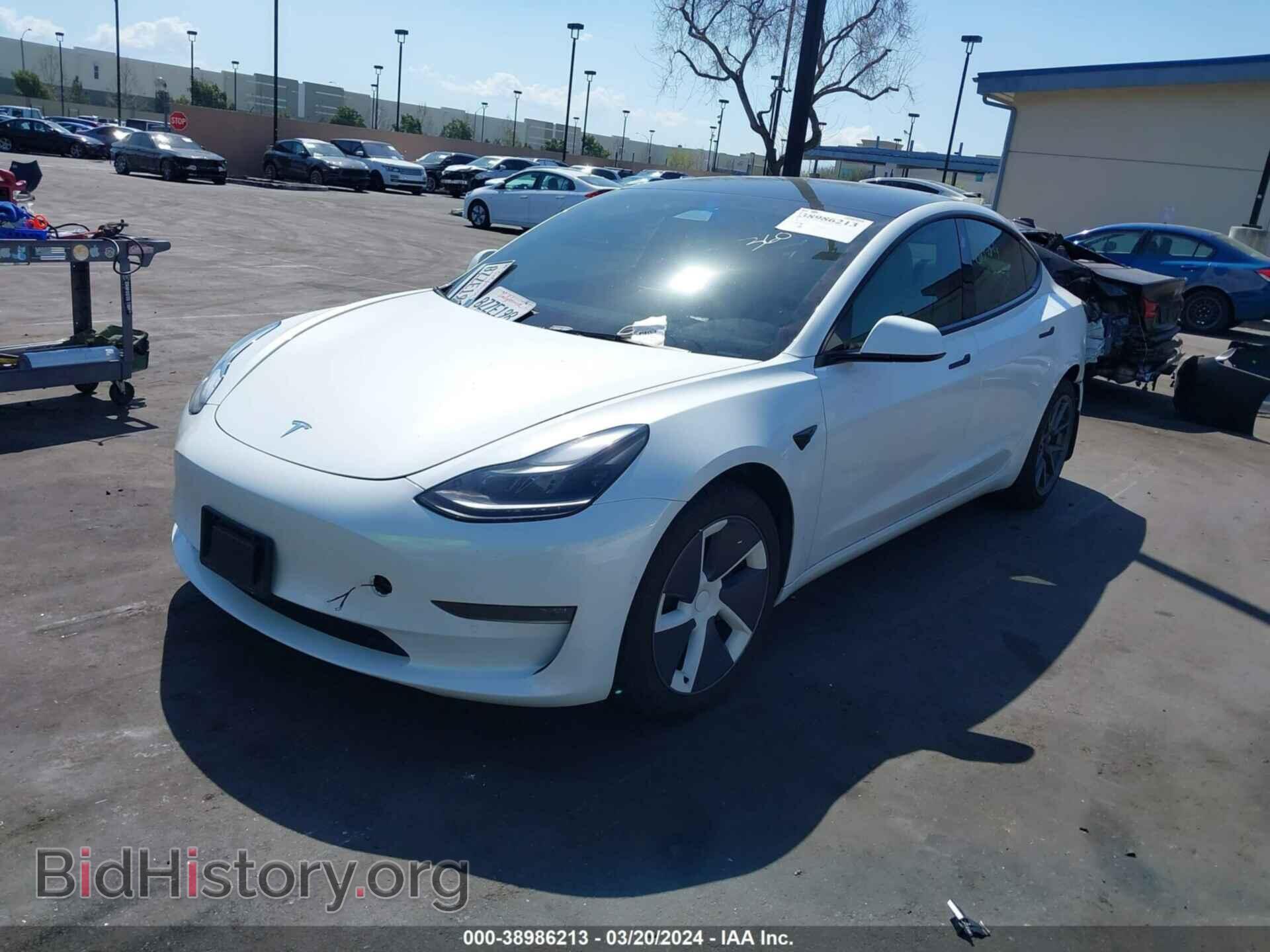 2022 TESLA MODEL 3 - VIN: 5YJ3E1EB5NF135451 - Фото 2