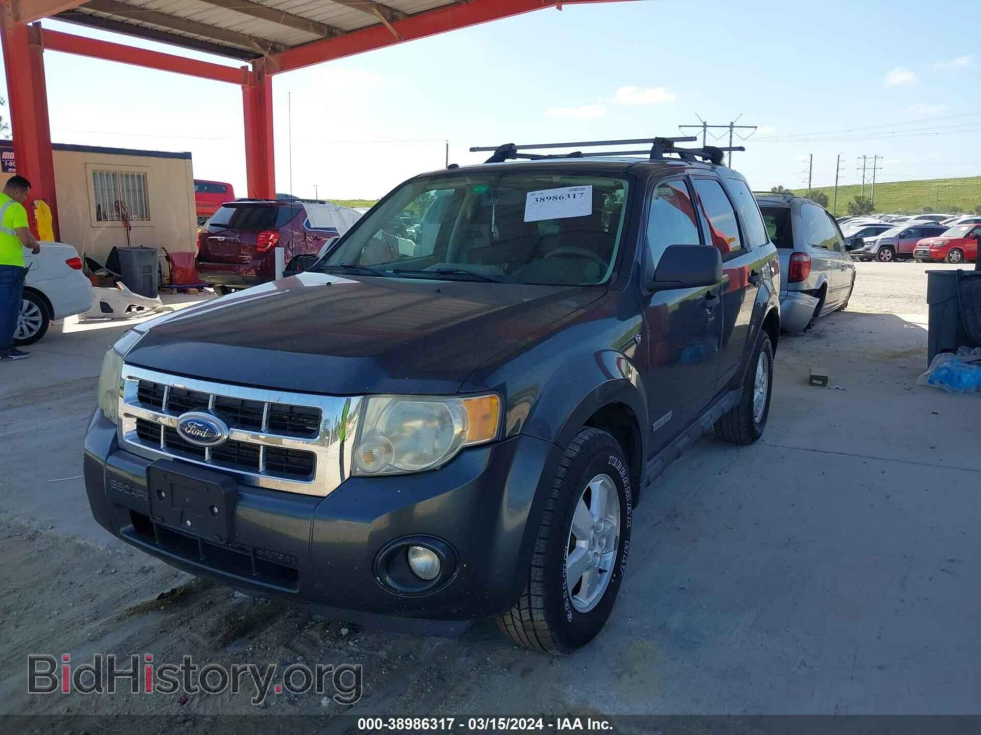 2008 FORD ESCAPE - VIN: 1FMCU03108KE79120 - Фото 2