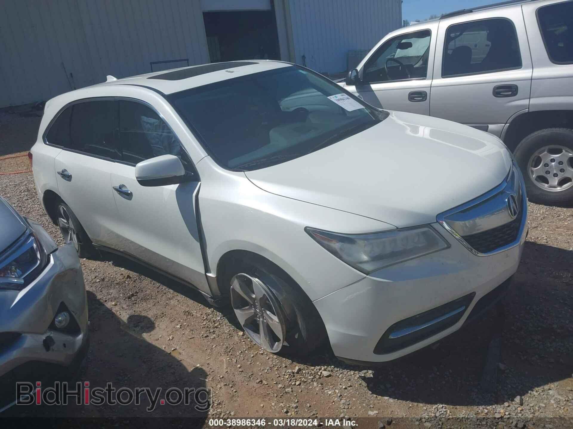 Фотография 5FRYD3H27EB015083 - ACURA MDX 2014